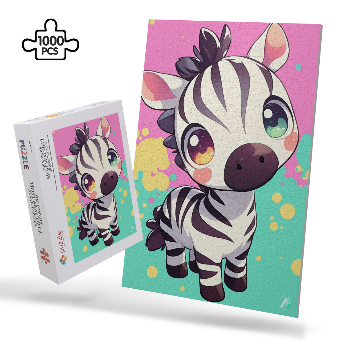 Chibi Safari Zebra Jigsaw Puzzle by Artifact1337