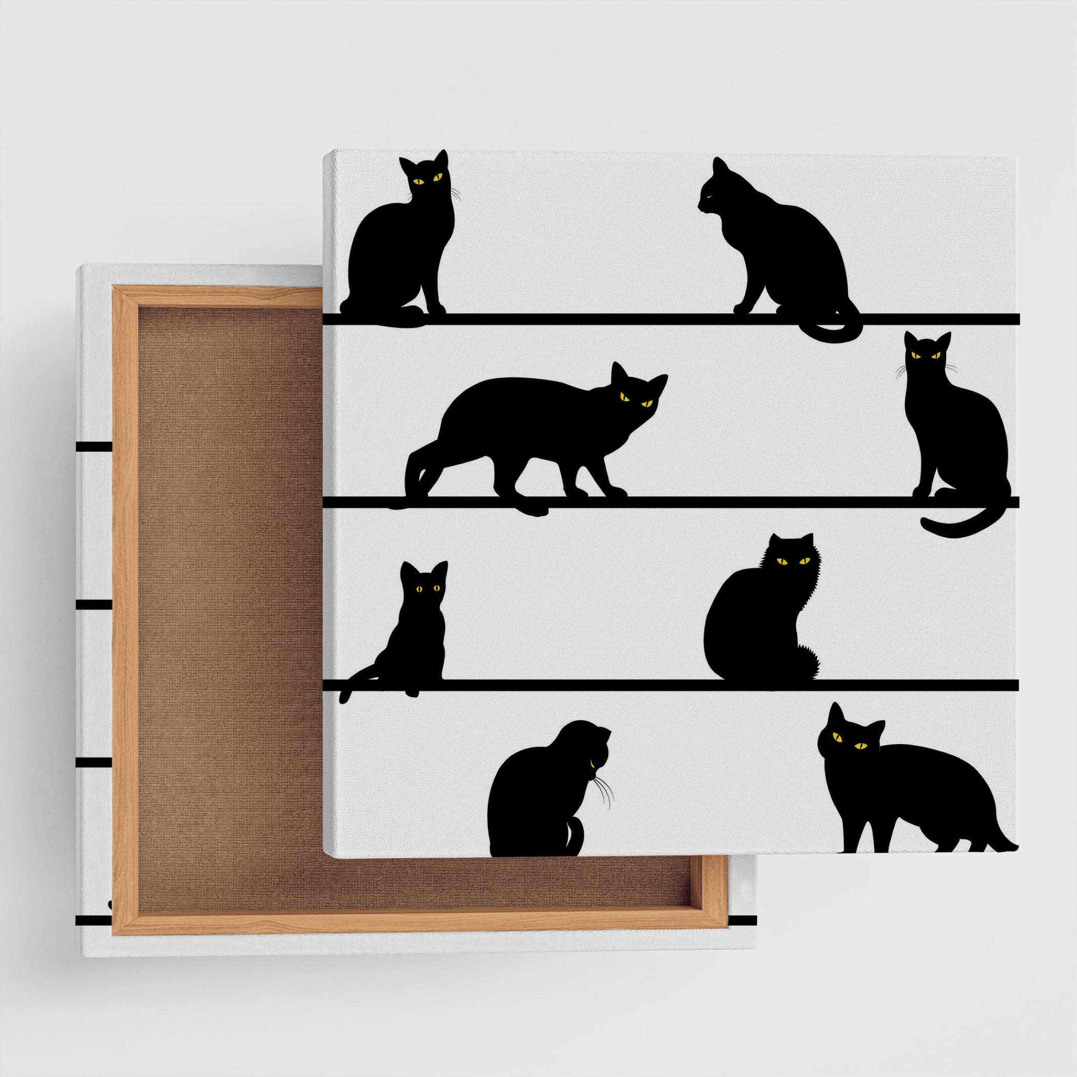 黒猫のアートボード 小物 インテリア – ArtDeli. アートパネル専門店