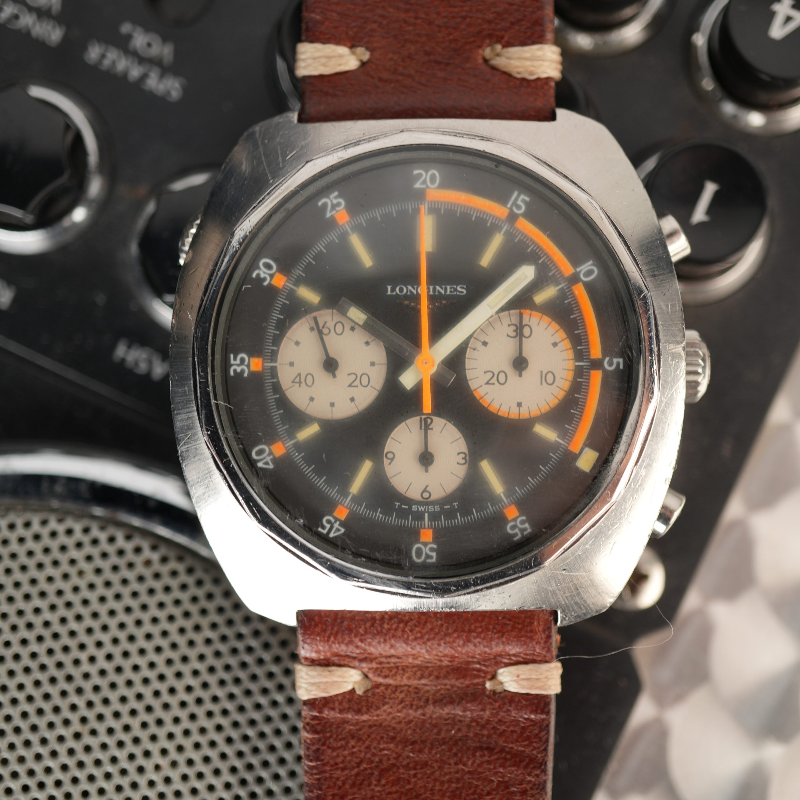 1969 Longines Valjoux 72 Diver Chronograph Ref. 8224 Exotic Dial