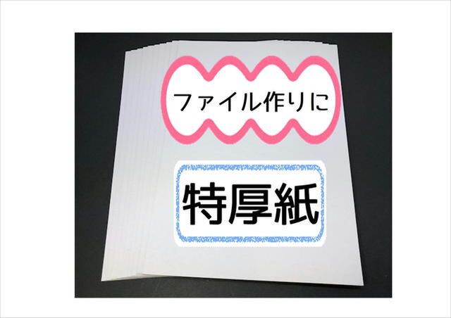 ☆厚紙（特厚） 台紙☆10枚セット ペーパーファイル おすそ分け