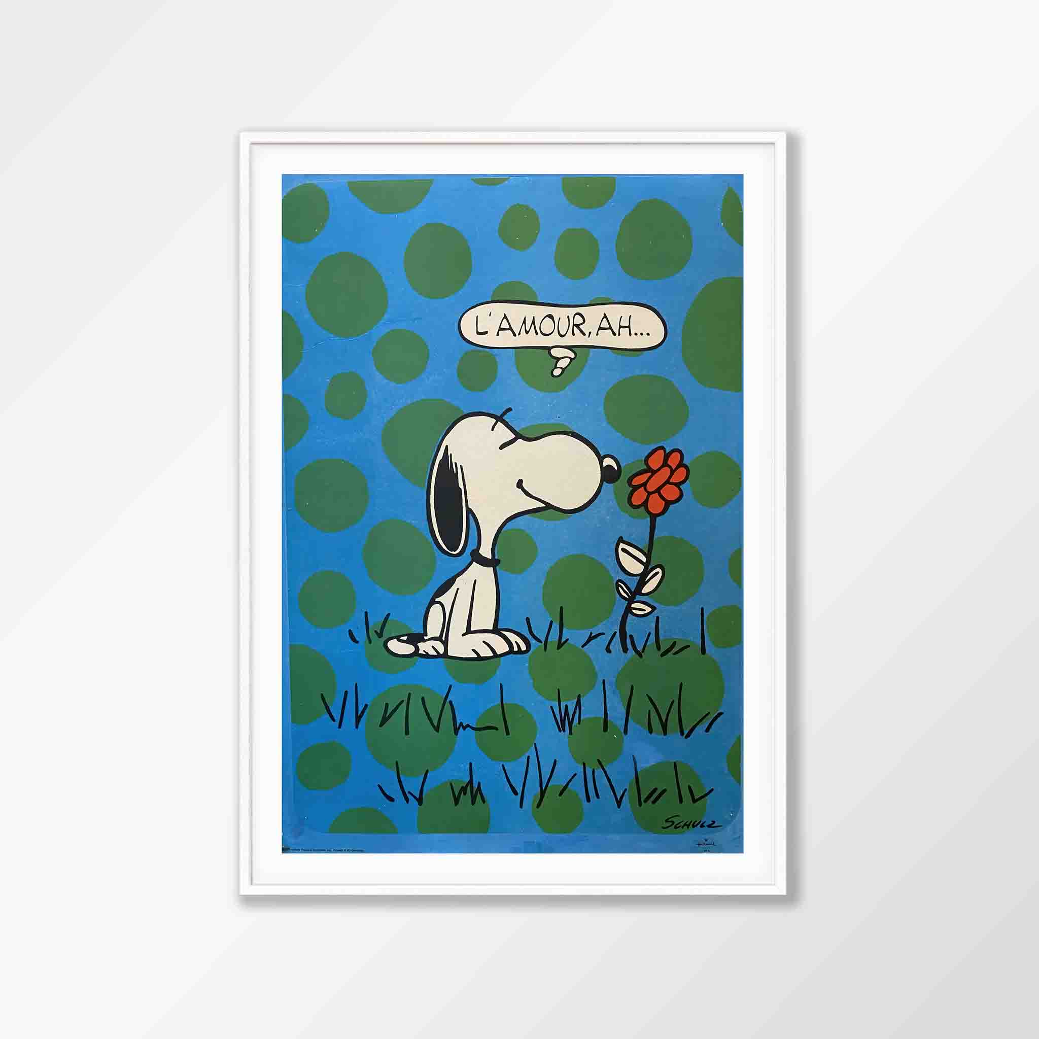 Snoopy Polka Dots Poster 'L'Amour, Ah' – | Atollo Printshop