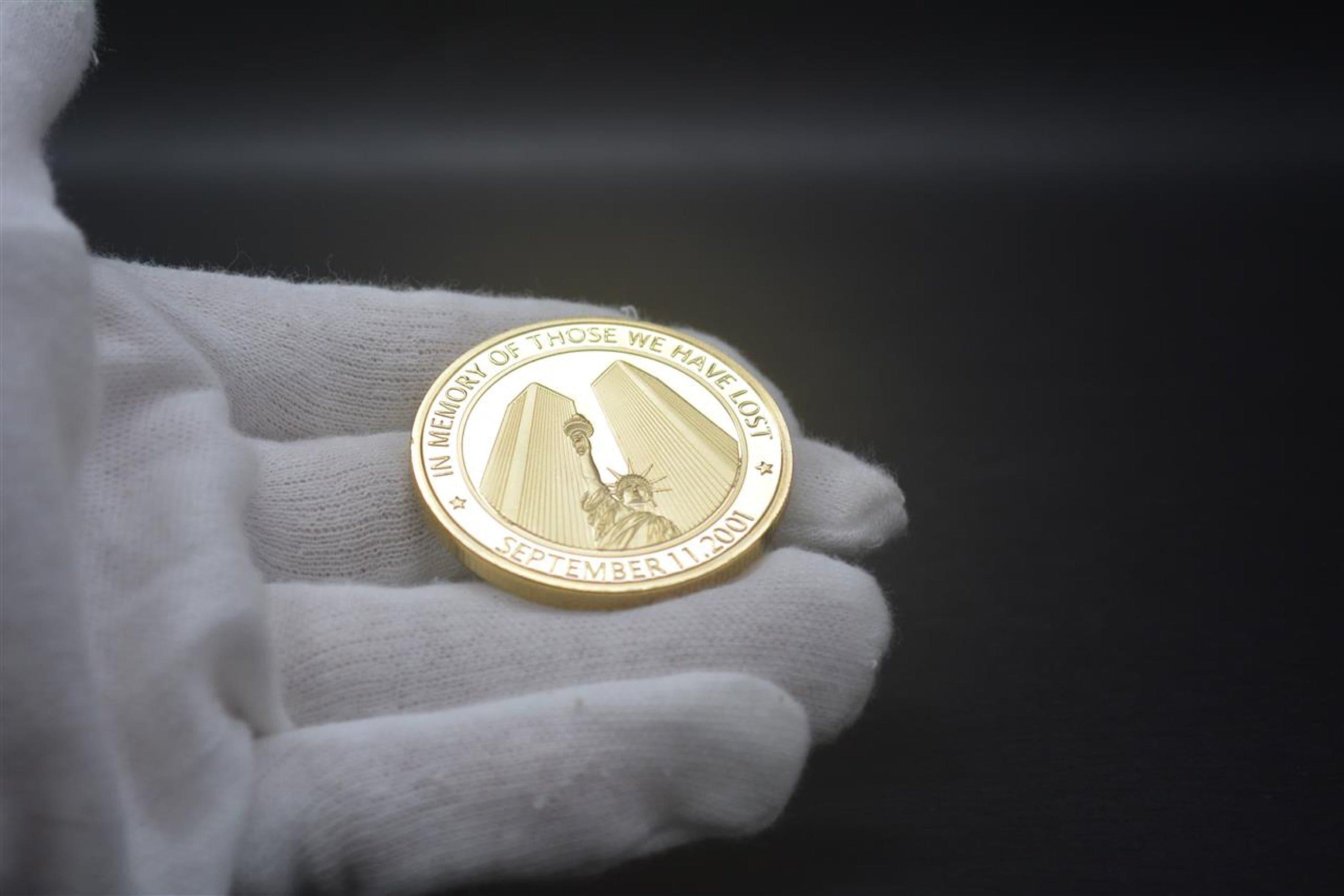 9/11 Commemorative Coin - 24k Gold Plated Memorial Token