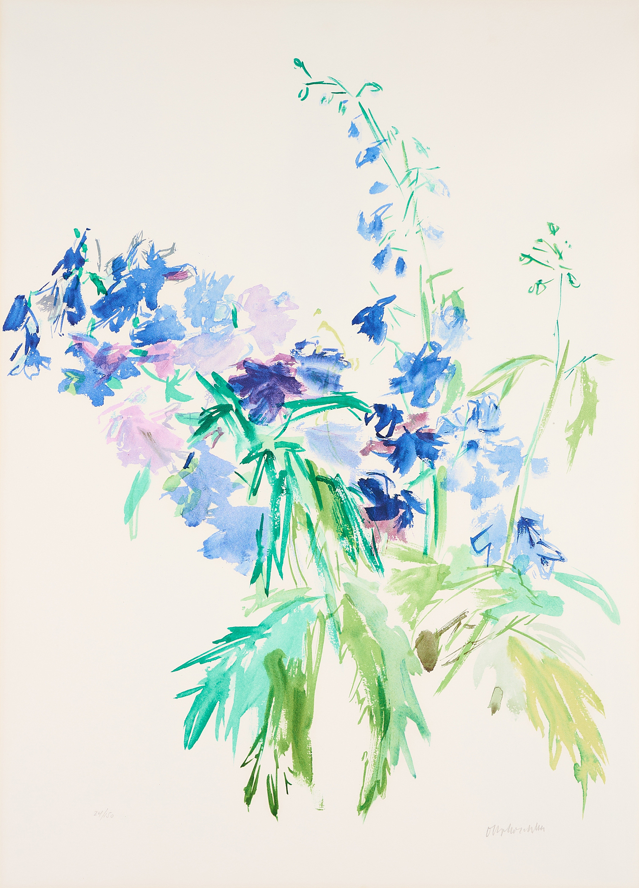 Modern Art | ONLINE ONLY | Oskar Kokoschka-Delphinium | Van Ham