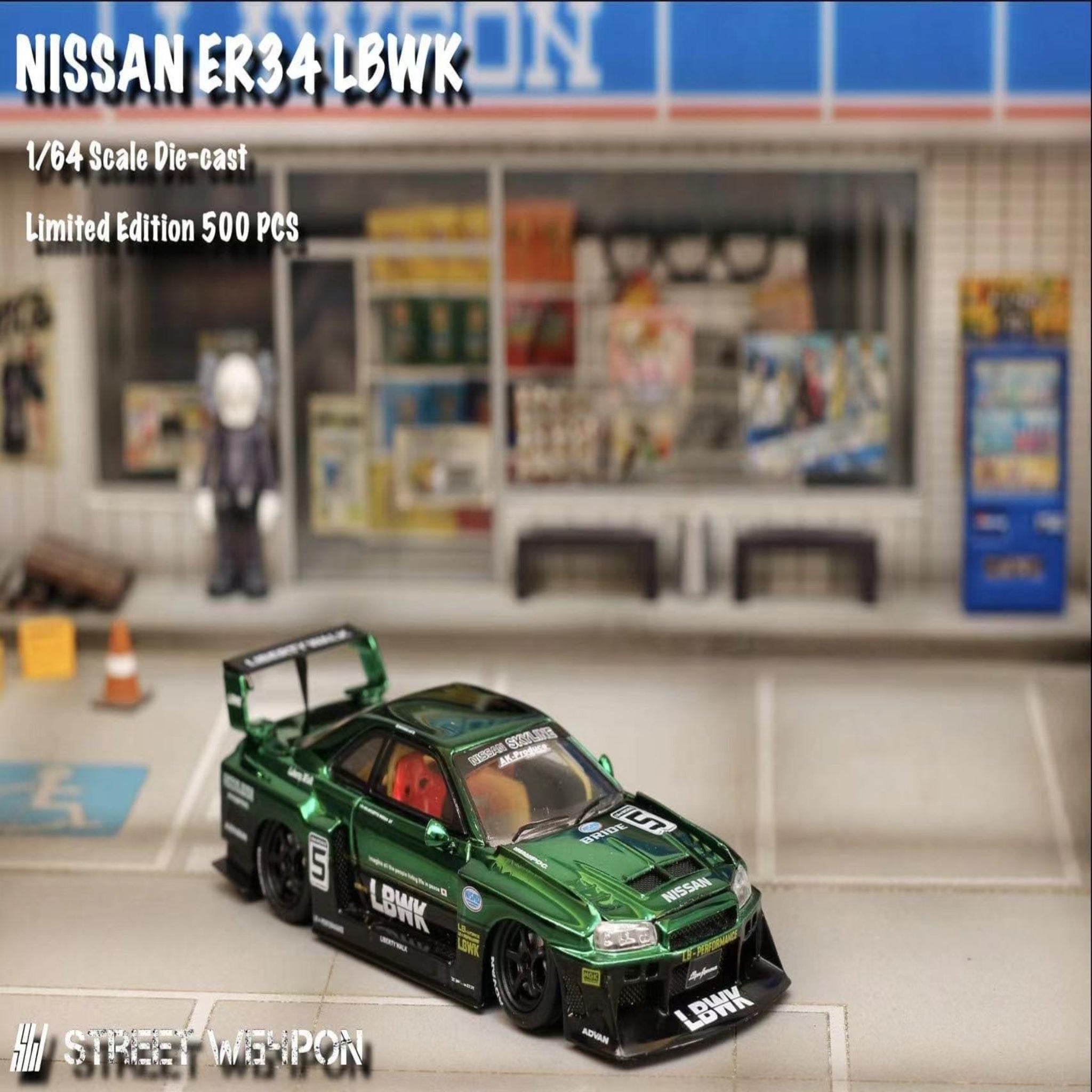 Street Weapon 1:64 Nissan Skyline ER34 LBWK Super Silhouette