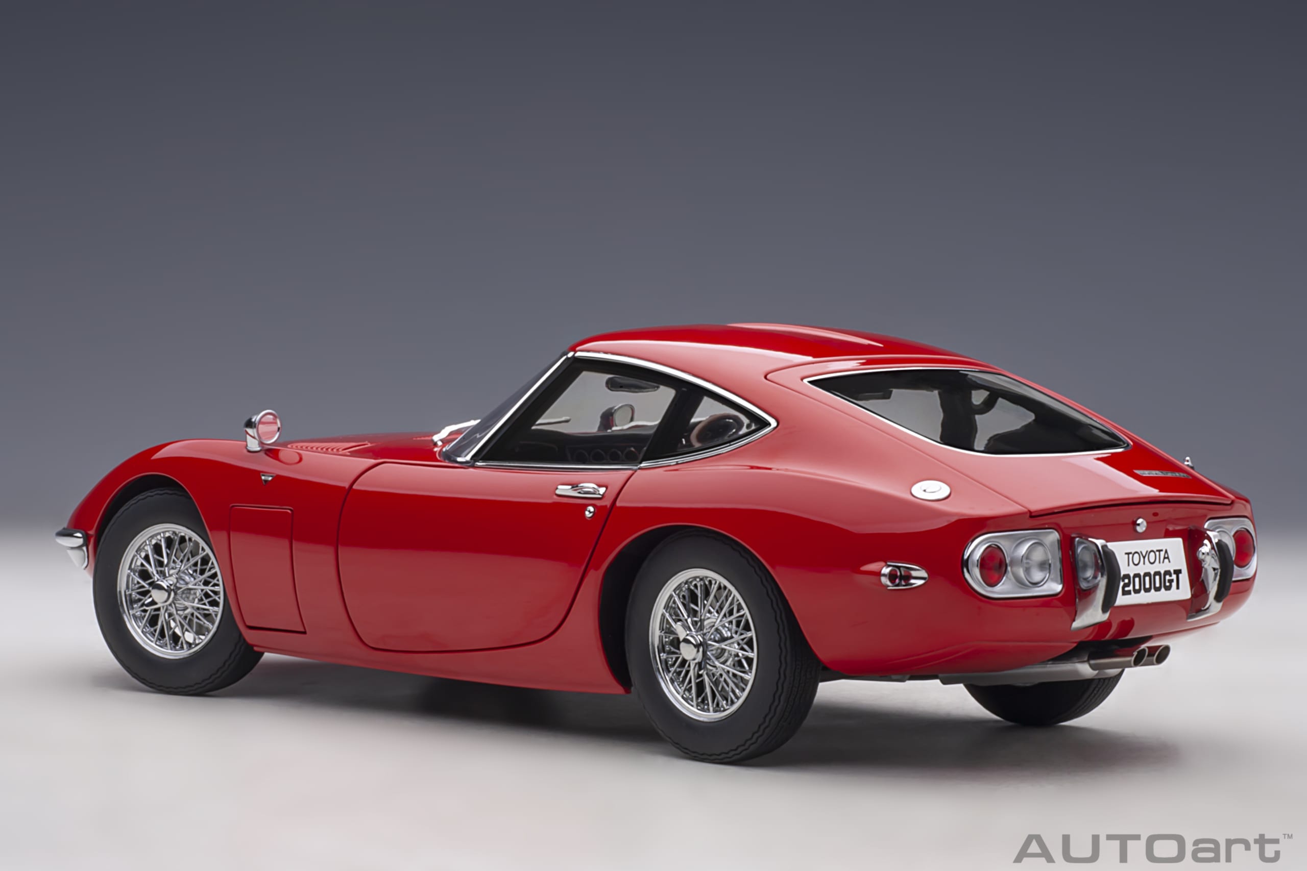 Toyota 2000GT (Red with metal wire spoke wheels) | AUTOart