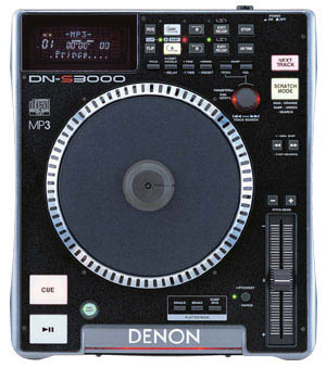 デノン、MP3対応モータ駆動プラッタ搭載DJ用CDプレーヤー