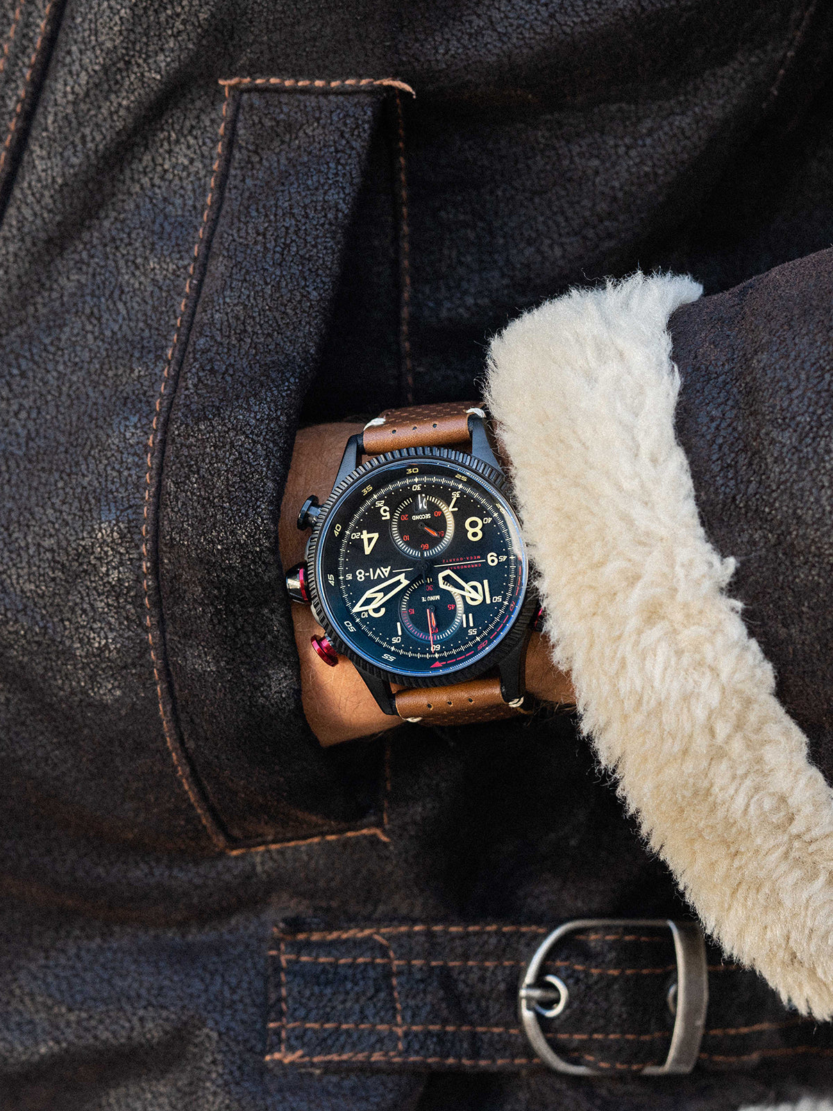 Tangmere | Hawker Hunter Duke Meca-quartz Chronograph – AVI-8