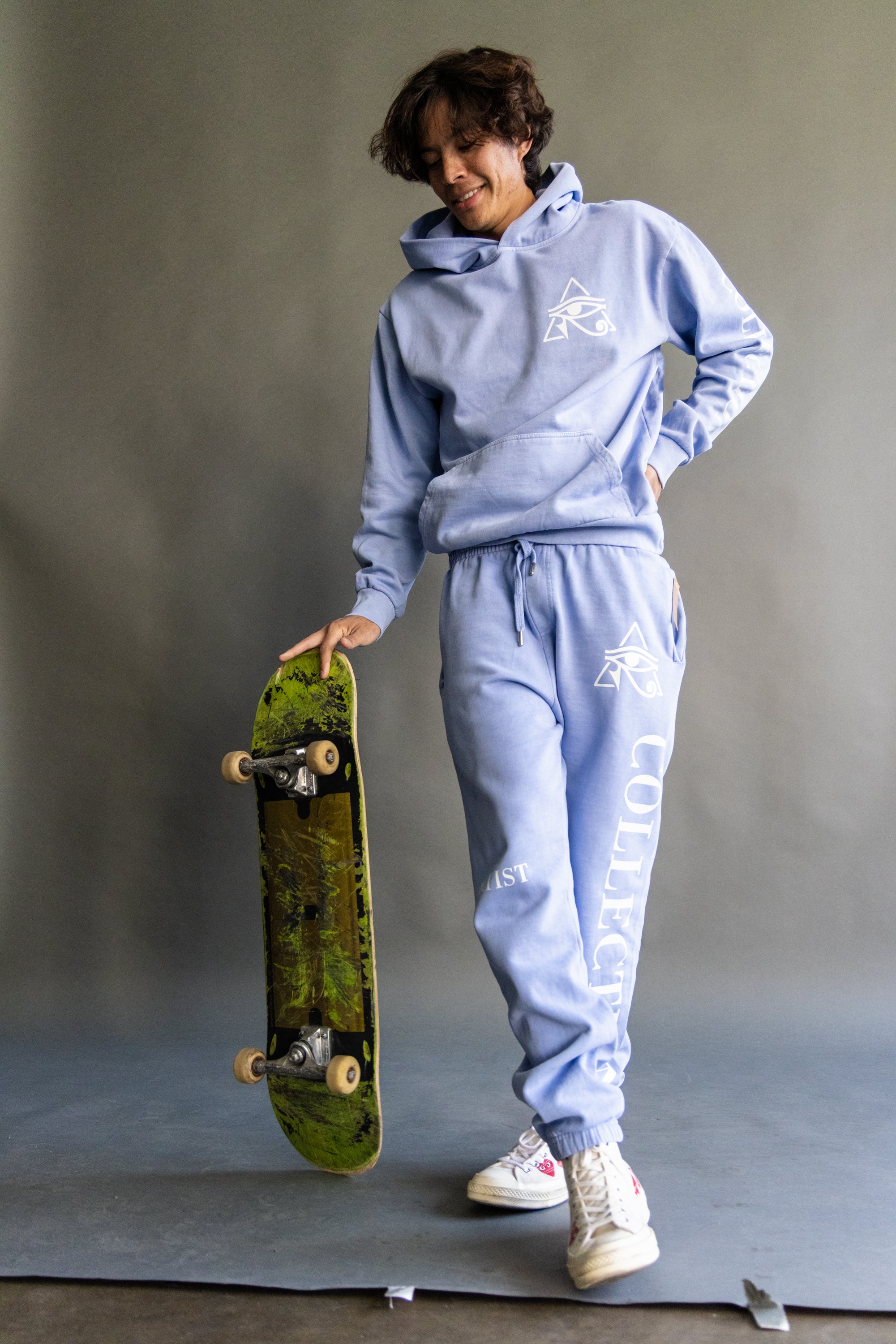 The Artist Collection Baby Blue Sweat Pants – Ayona Clemons