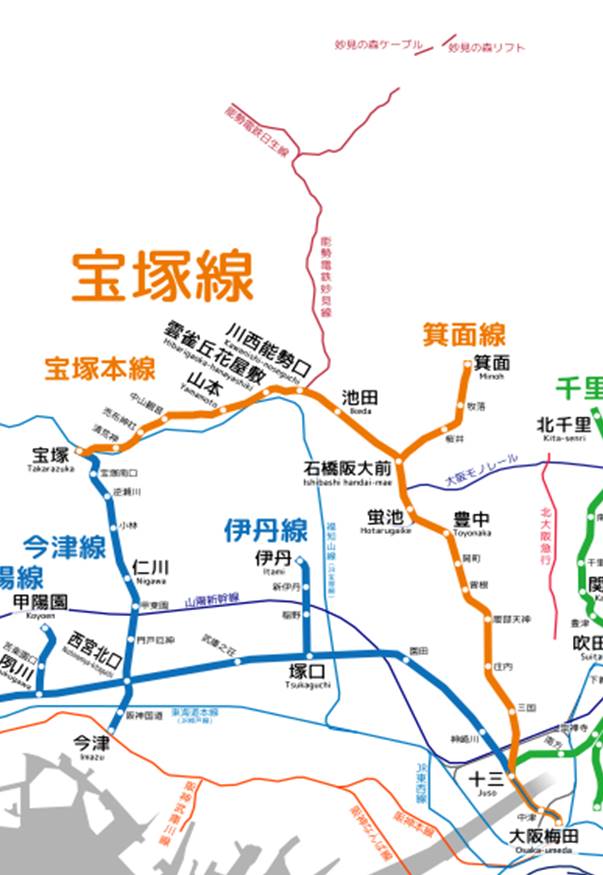 阪急電鉄 路線について その1 宝塚本線: B767-281のブログ