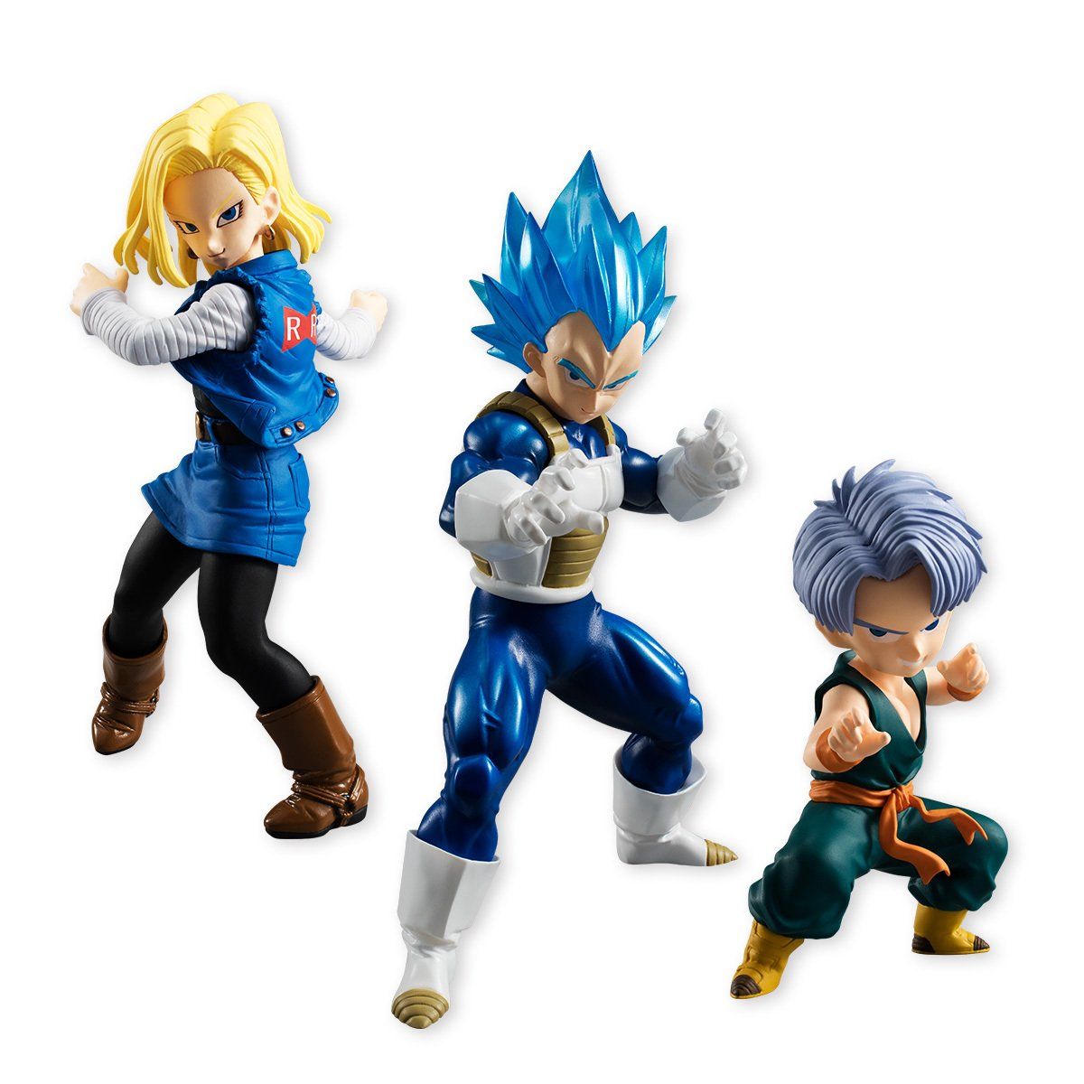 ドラゴンボールスタイリング5弾 人造人間18号／SSGSSベジータ＆幼少