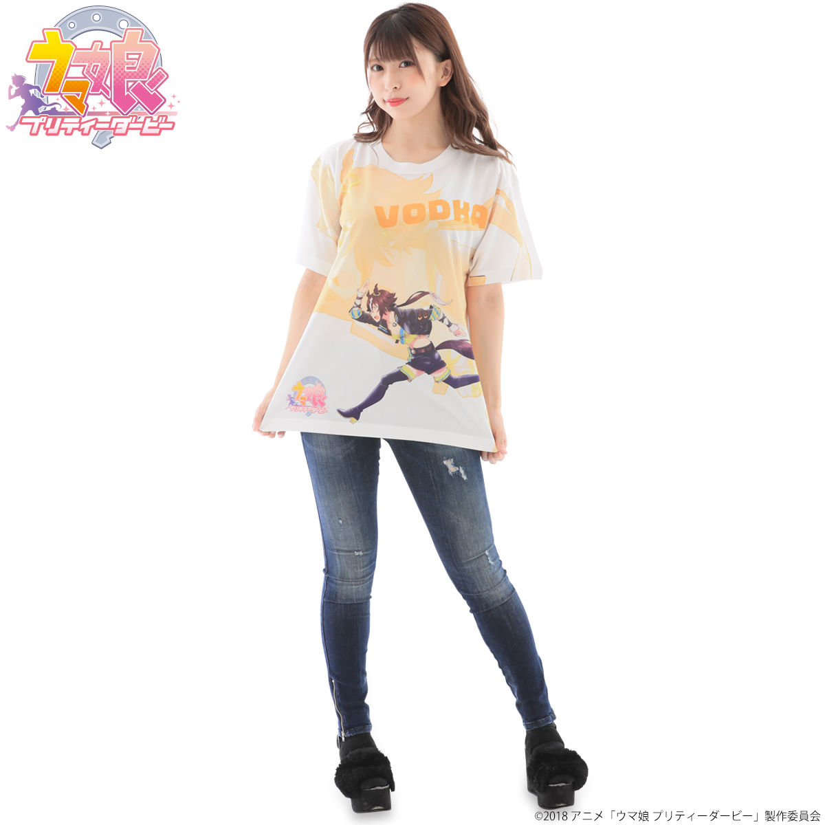 ウマ娘 プリティーダービー フルパネルTシャツ ウオッカ