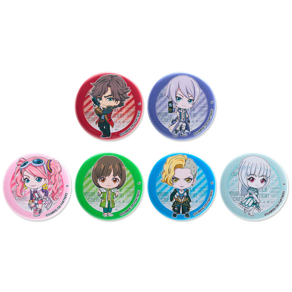 DOUBLE DECKER! ダグ＆キリル オリジナルSDキャラデザイン 缶バッジ