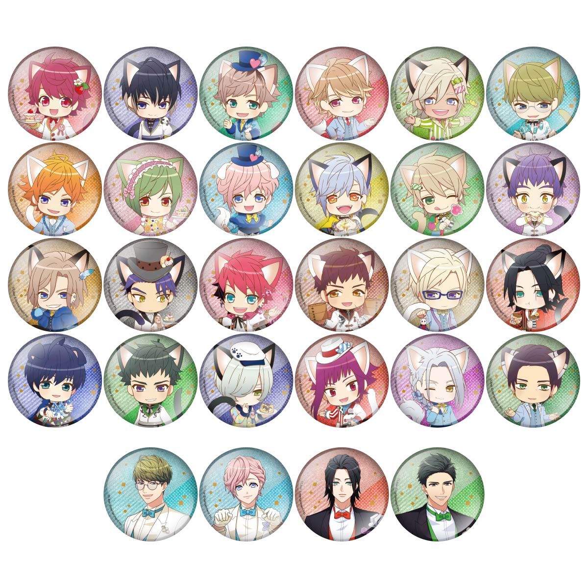 A3! in ナンジャタウン ~NYAMBASSADORS!~ グリッター缶バッジ