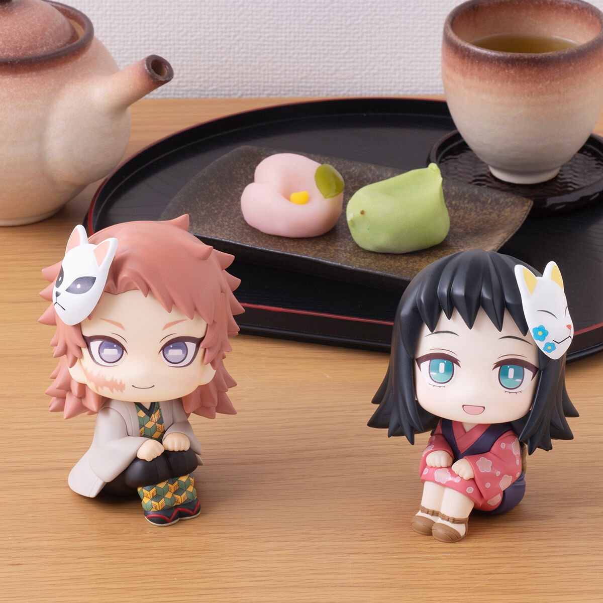 狐の面」も再現！ 「るかっぷ 鬼滅の刃 錆兎＆真菰セット」が3月3日10