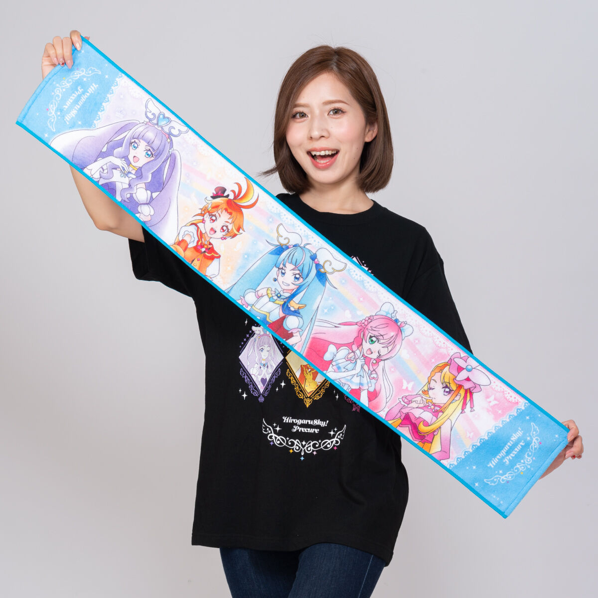 ひろがるスカイ！プリキュア マフラータオル 5人集合デザイン【再販