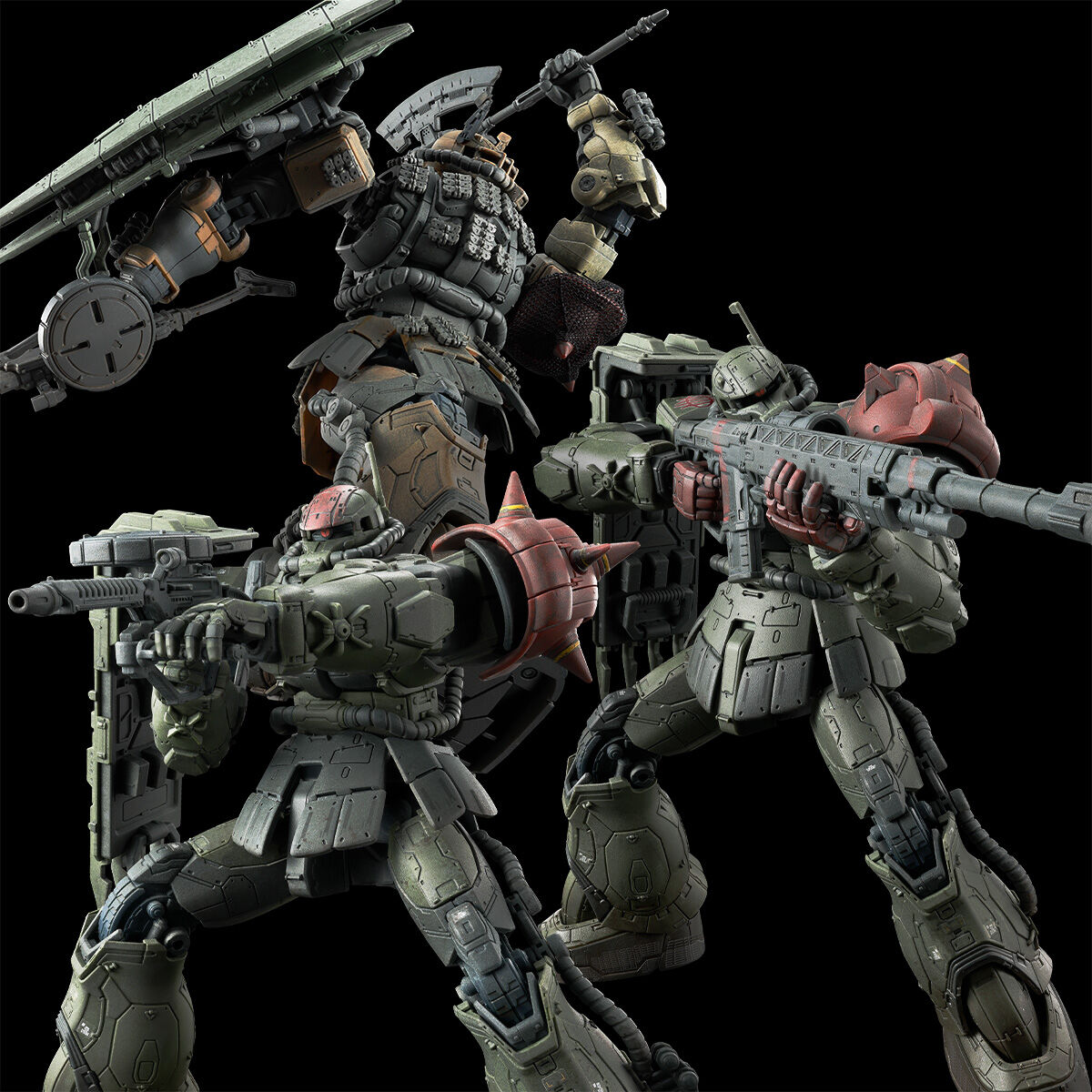 HG 1/144 ザクIIF型 チャブス機＆ケイル機＋無識別型ザクII ソラリ