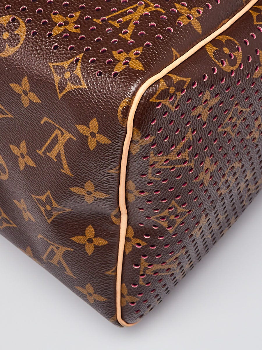 Louis Vuitton Limited Edition Fuchsia Monogram Perforated Speedy