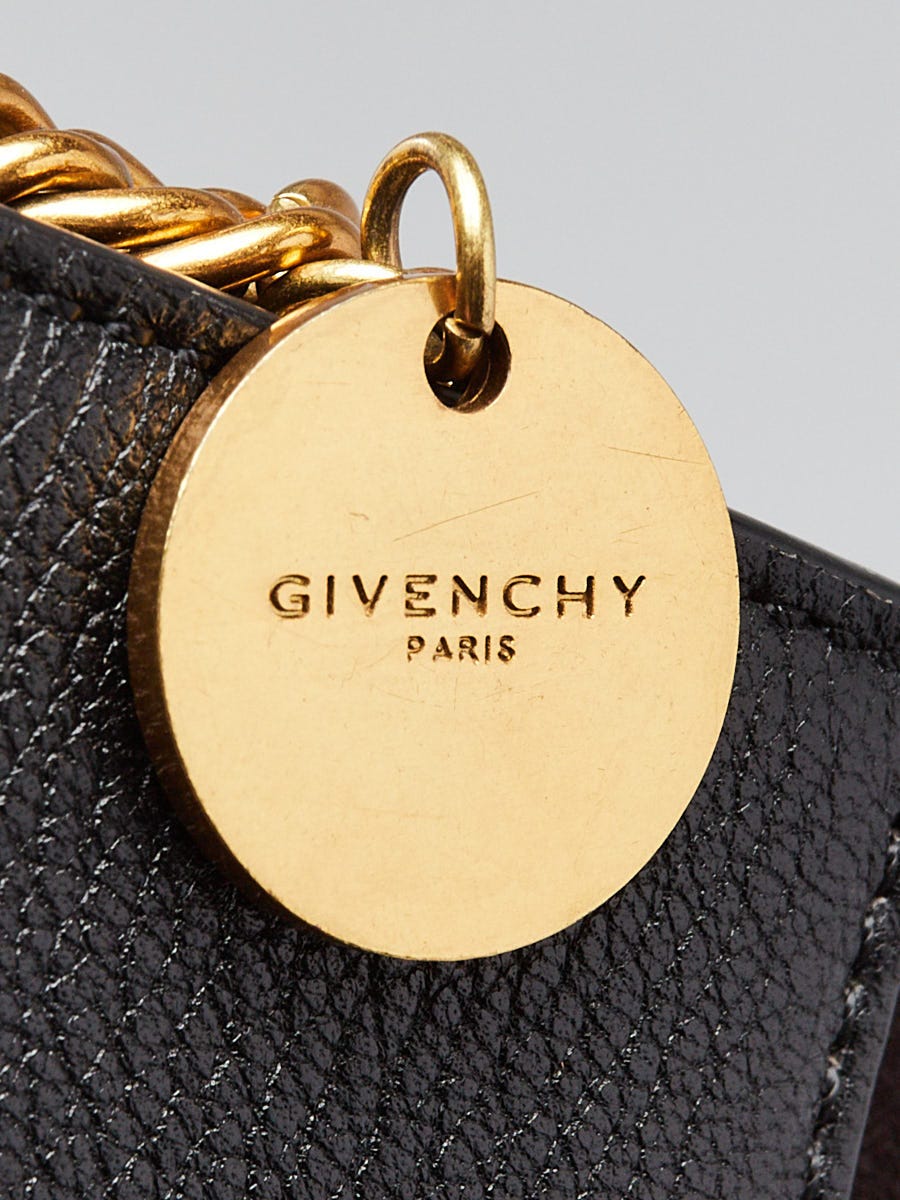 Givenchy Limited Edition Black Leather/Suede GV3 Small Shoulder