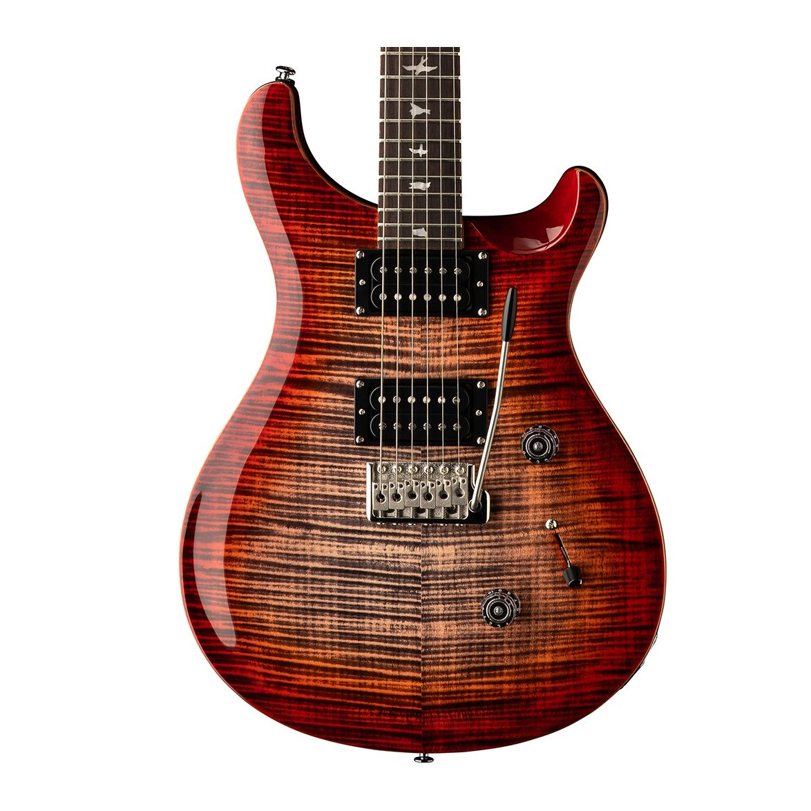 PRS SE Custom 24 CU44 CG Electric Guitar Charcoal Cherry Burst