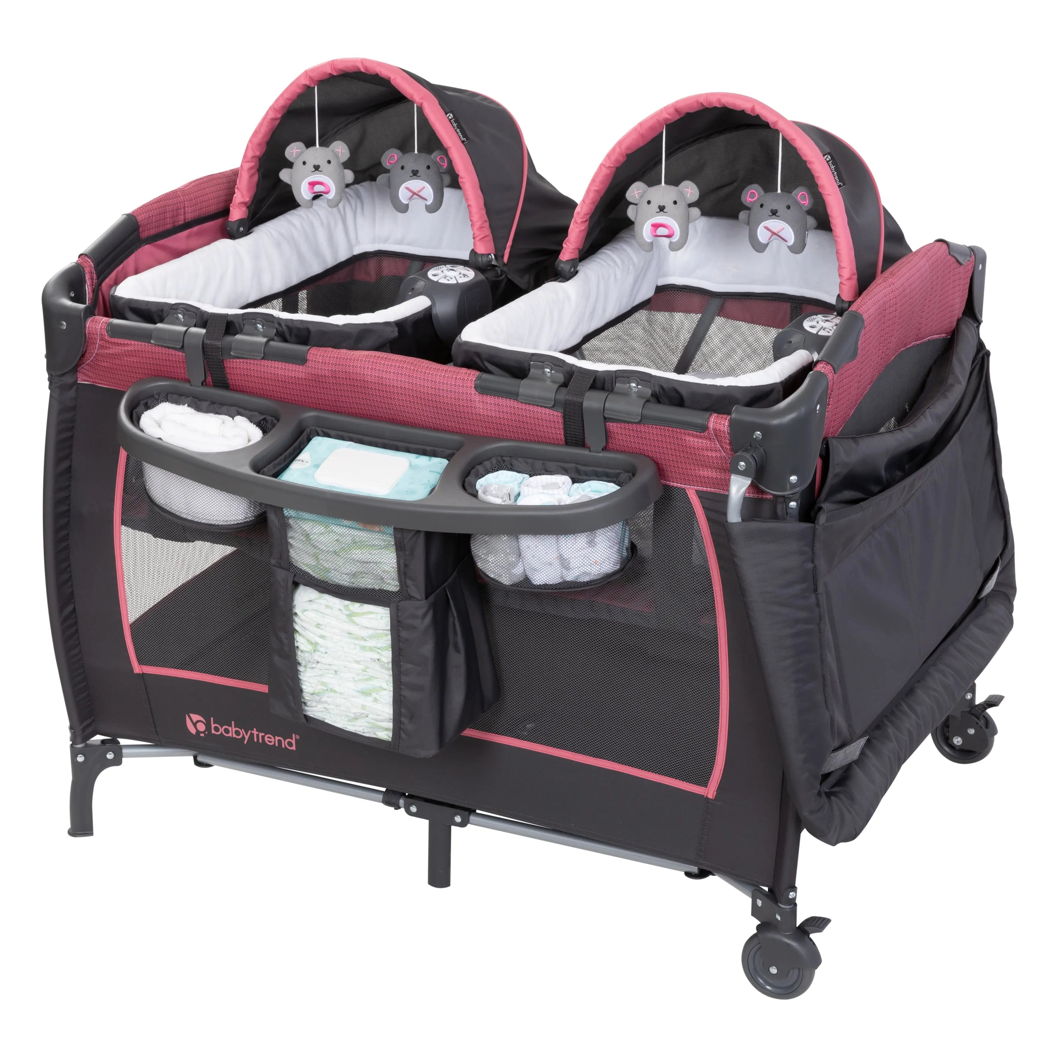 Baby Trend Lil' Snooze Deluxe III Nursery CenterPlayard for Twins