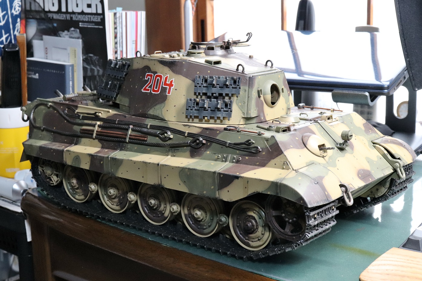 1/16 TAMIYA RCドイツ軍重戦車キングタイガー製作記15：ウェザリングを