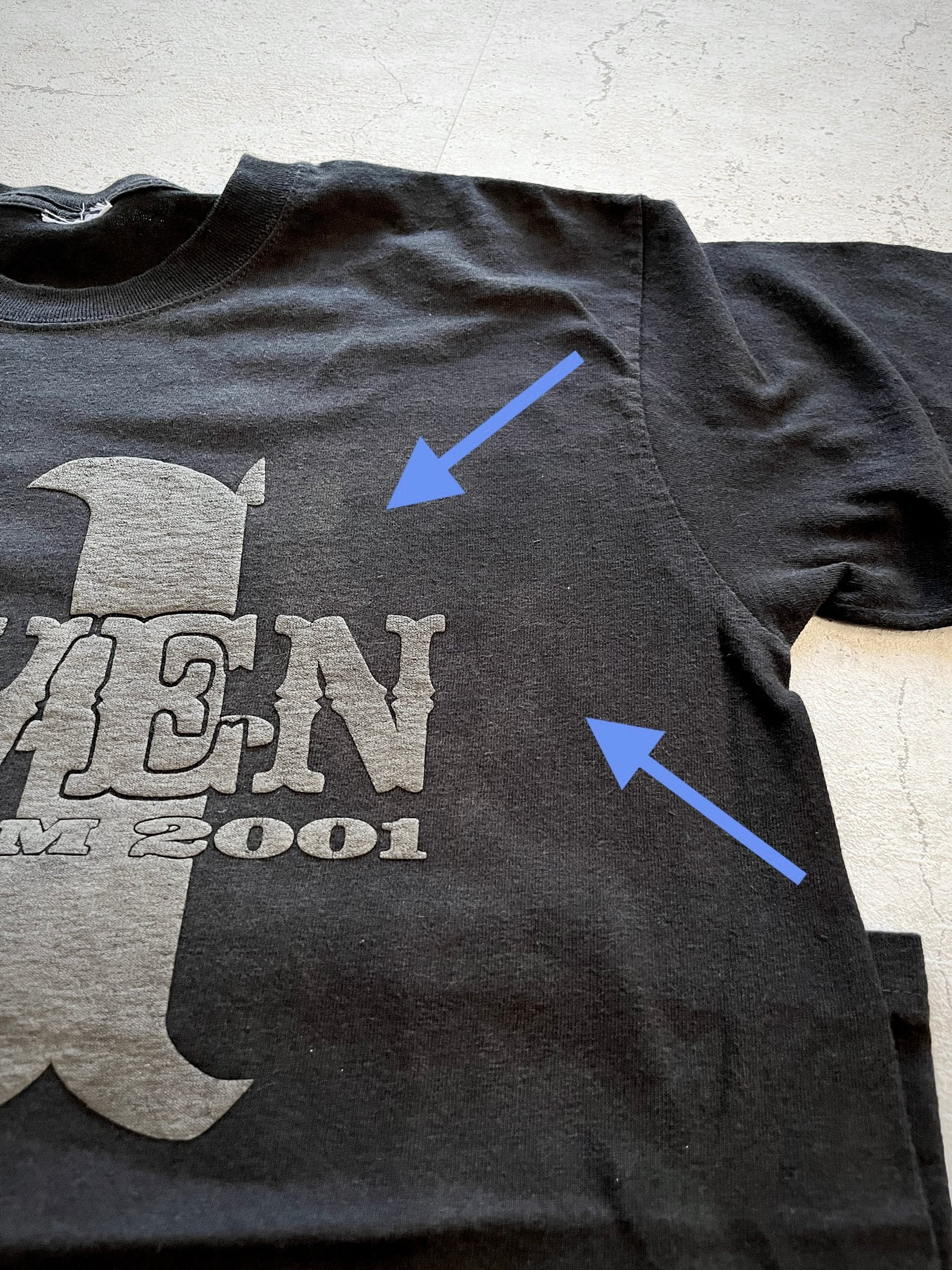 01s B'z ELEVEN LIVE GYM PRINT TEE OLD VINTAGE 2001年 Bz ライブ