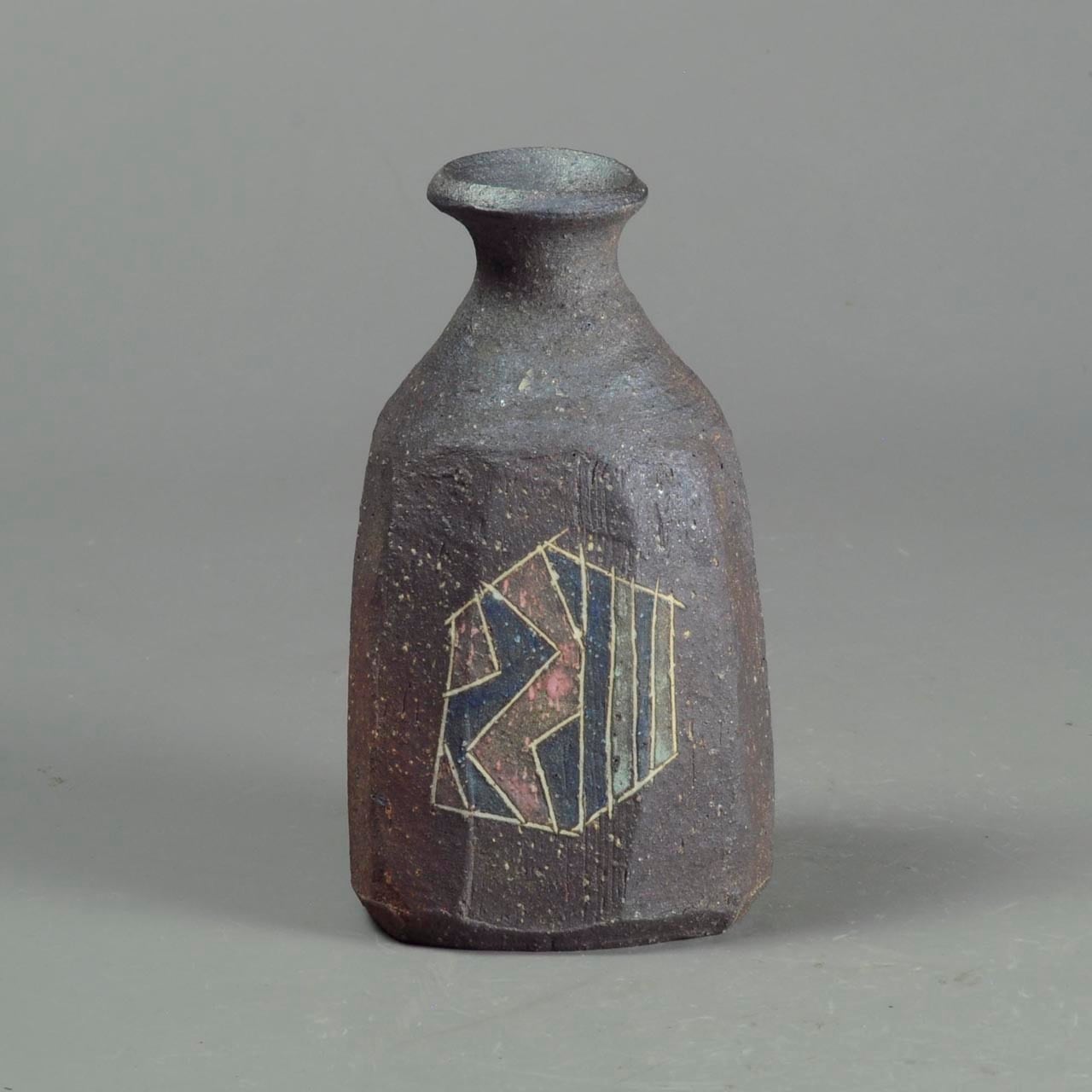 炻器 象嵌徳利 焼き締め Sake bottie 36 | 陶芸家 竹内真吾