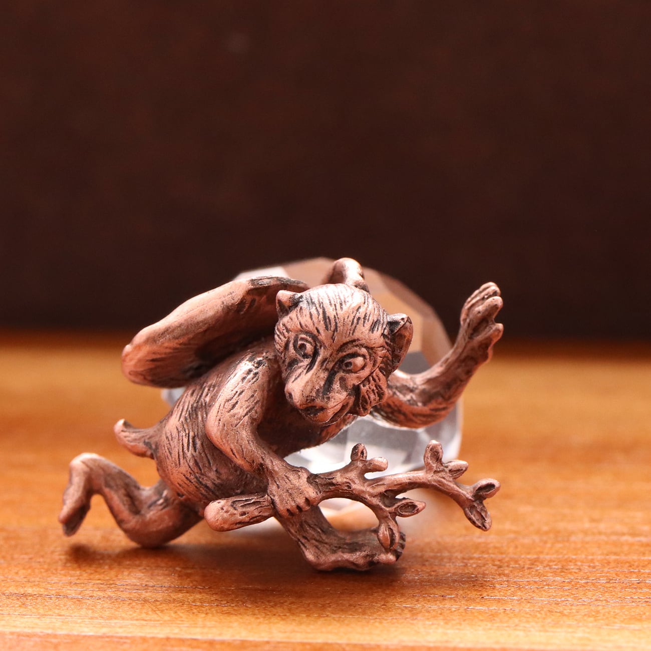 立体鳥獣戯画 追いかけっこのサル （659-781/純銅製） | Do_goods