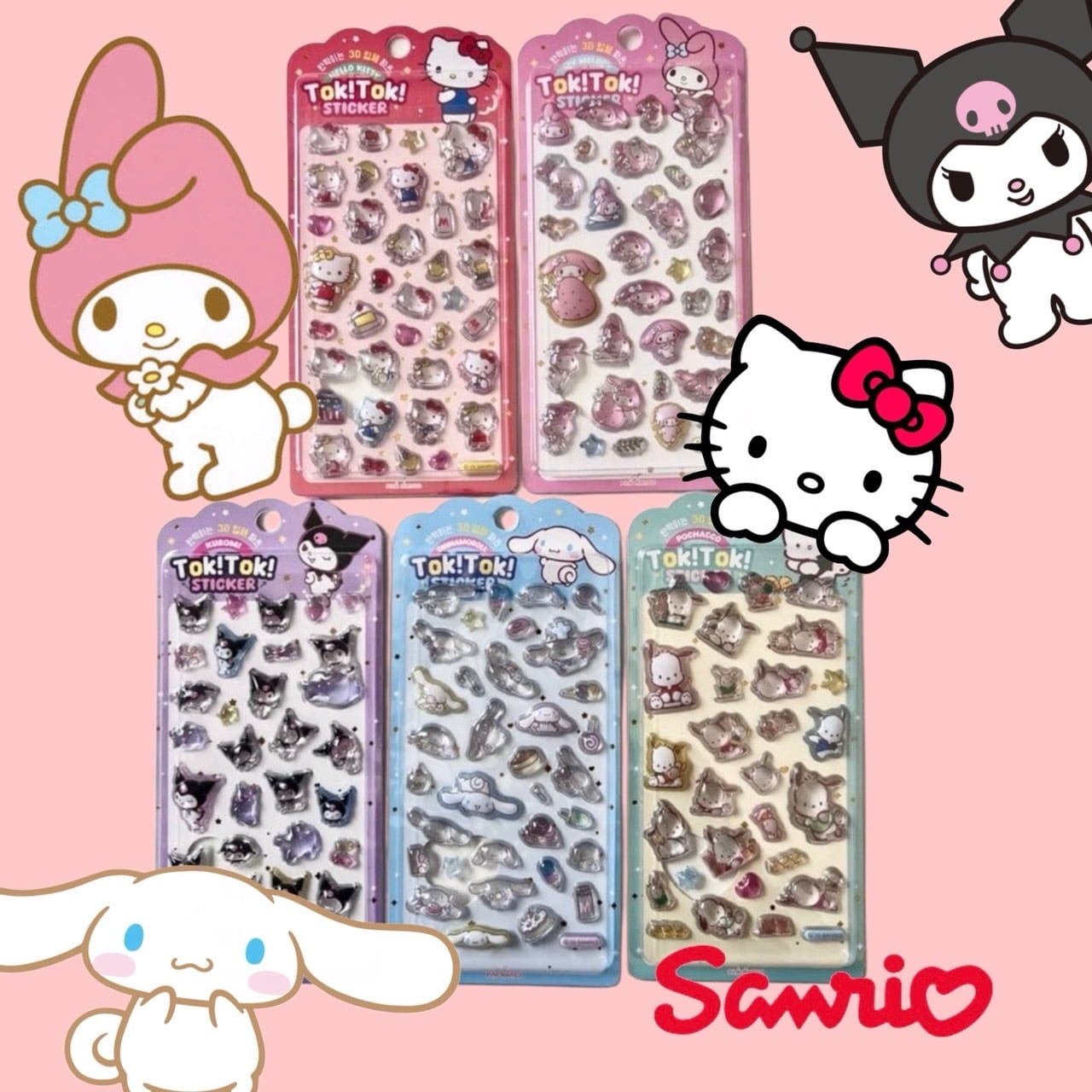 韓国限定】サンリオ Tok! Tok! ステッカー セット | シールステーション