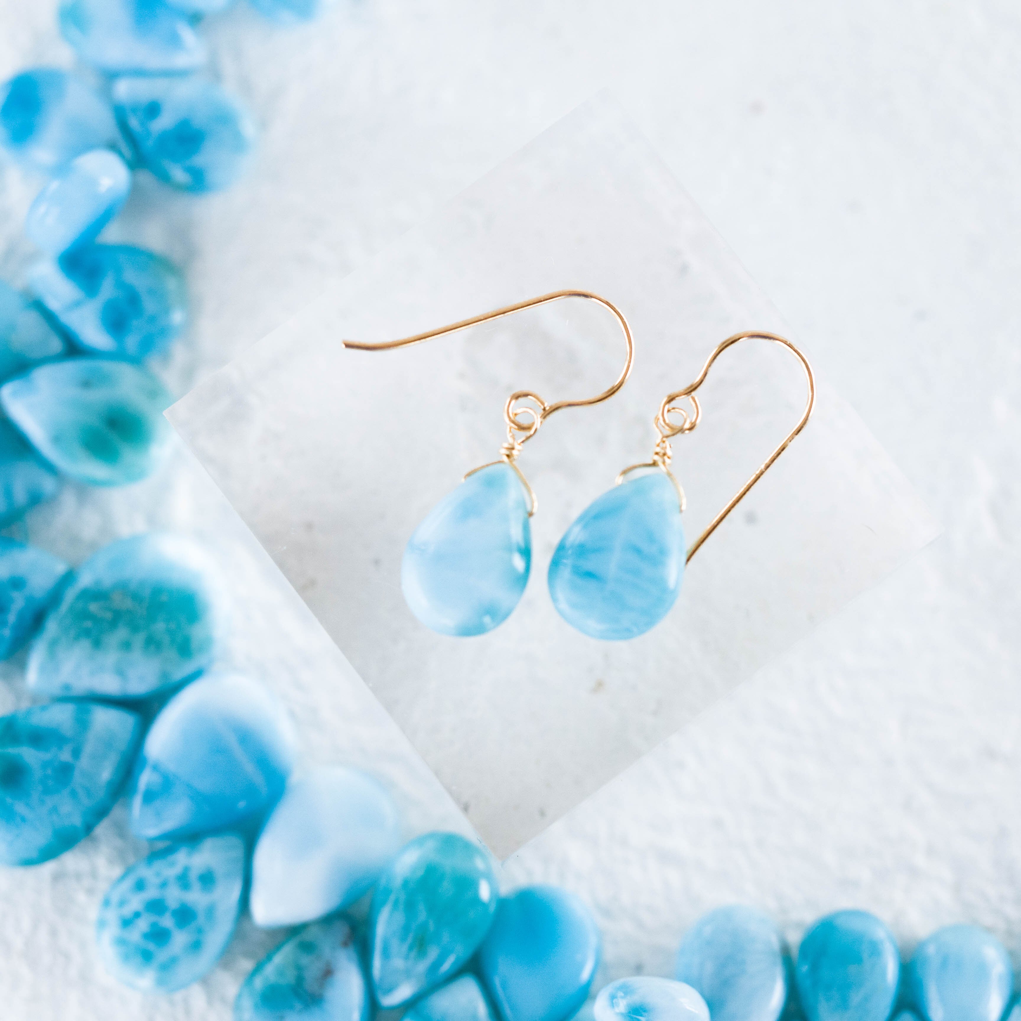 ☆希少高品質ドミニク共和国ラリマースムースペア Larimar AAA☆14kgf