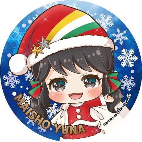 クリスマス缶バッジ】サンタver. 舞生ユナ | ASEオンラインショップ
