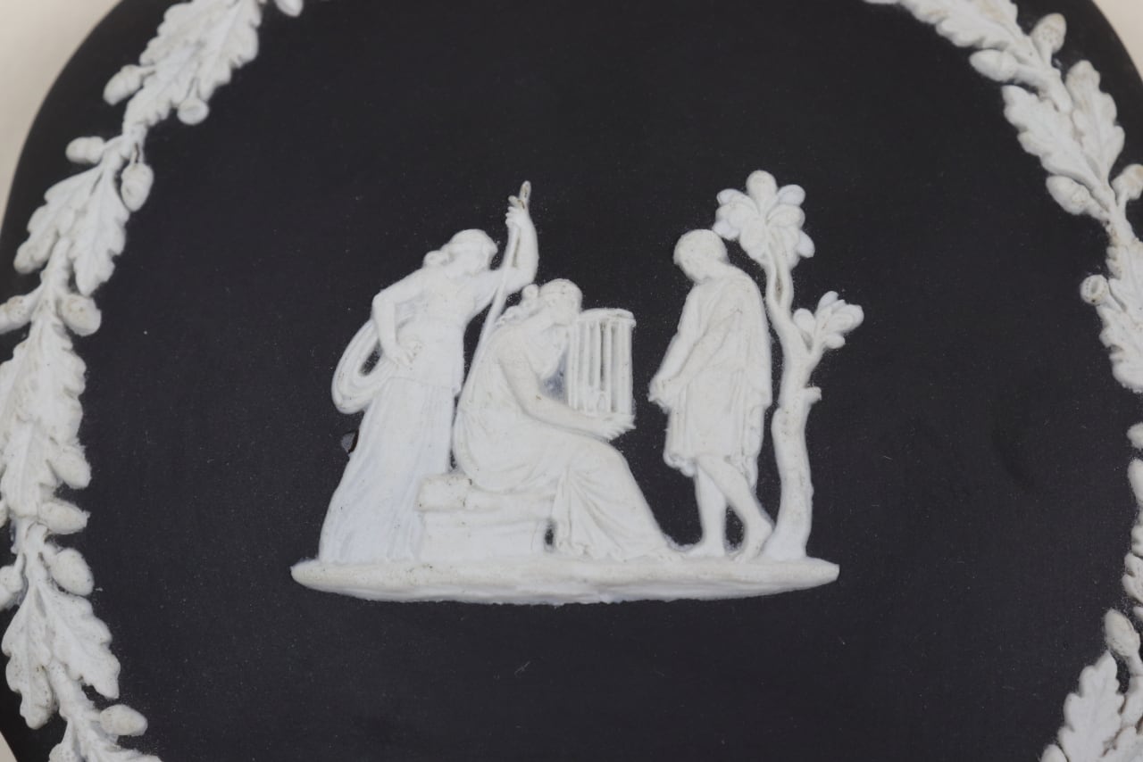 ウェッジウッド ジャスパー 小物入れ ボックス 黒 ブラック WEDGWOOD