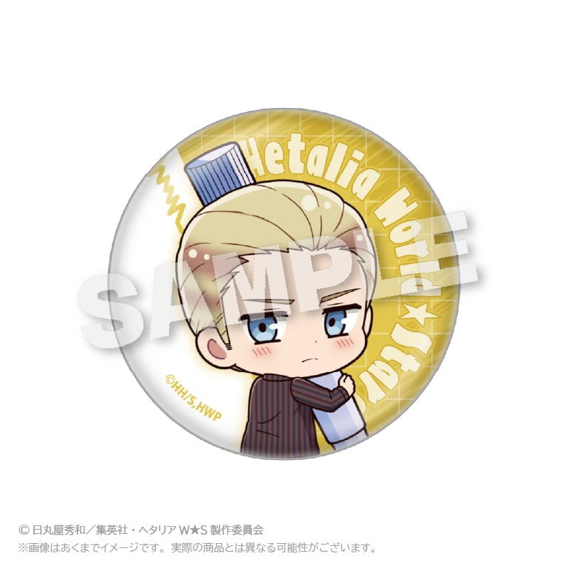ヘタリア World☆Stars」トレーディング缶バッジ おえかきっちょver