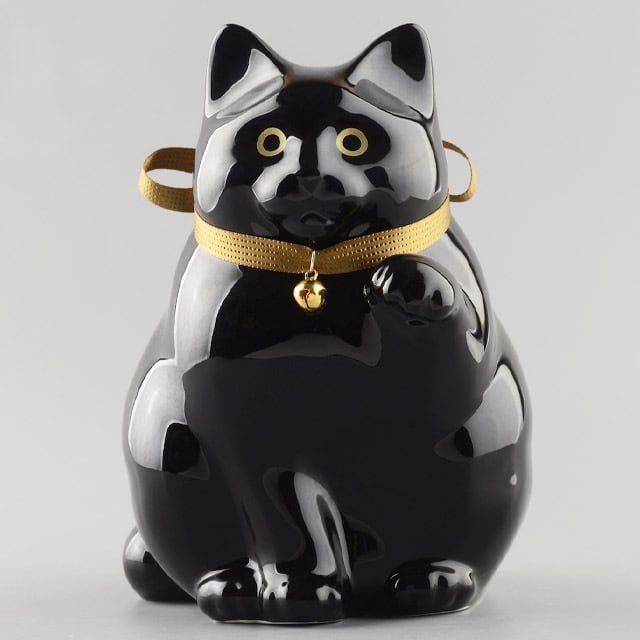招き猫 弍号黒丸 / Manekineko Bank Second Model fat Black | KataKoto