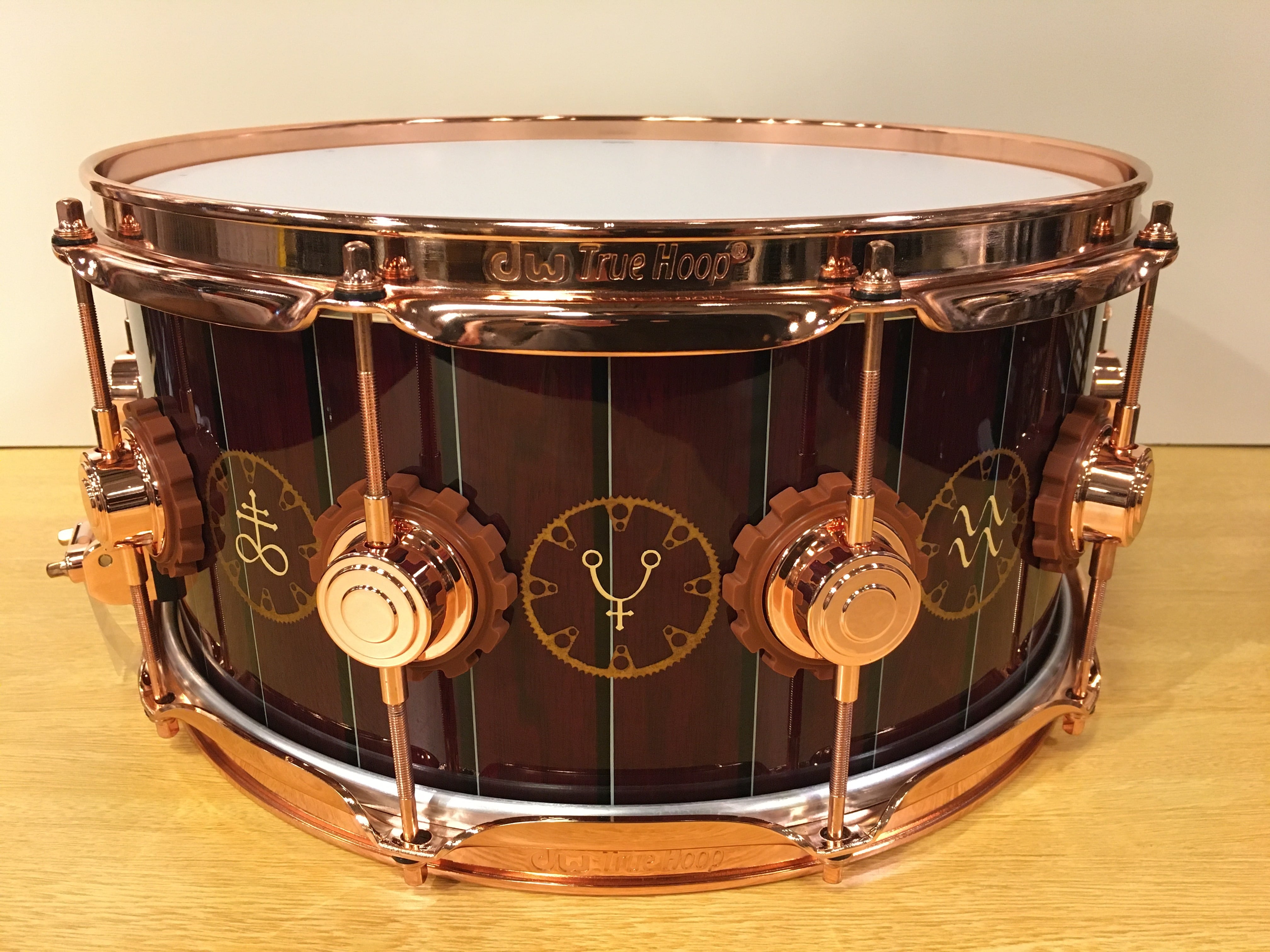 超美品USED] DW LIMITED Neil Peart Time Machine Snare Drum 14 x 6.5