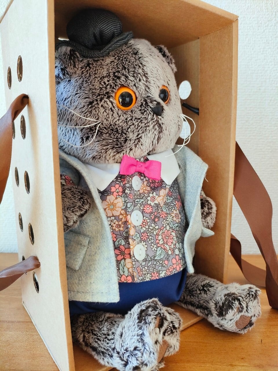 BBB089】22cm ブディーバーサ(Budi Basa) 猫のぬいぐるみ：バーシック