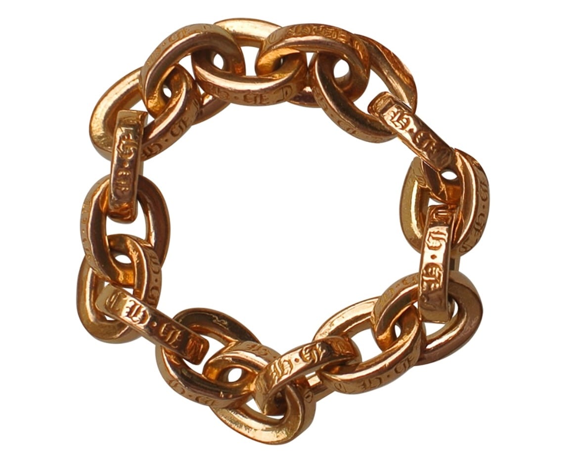 CHROME HEARTS クロムハーツ PAPER CHAIN RING 22K ペーパーチェーン