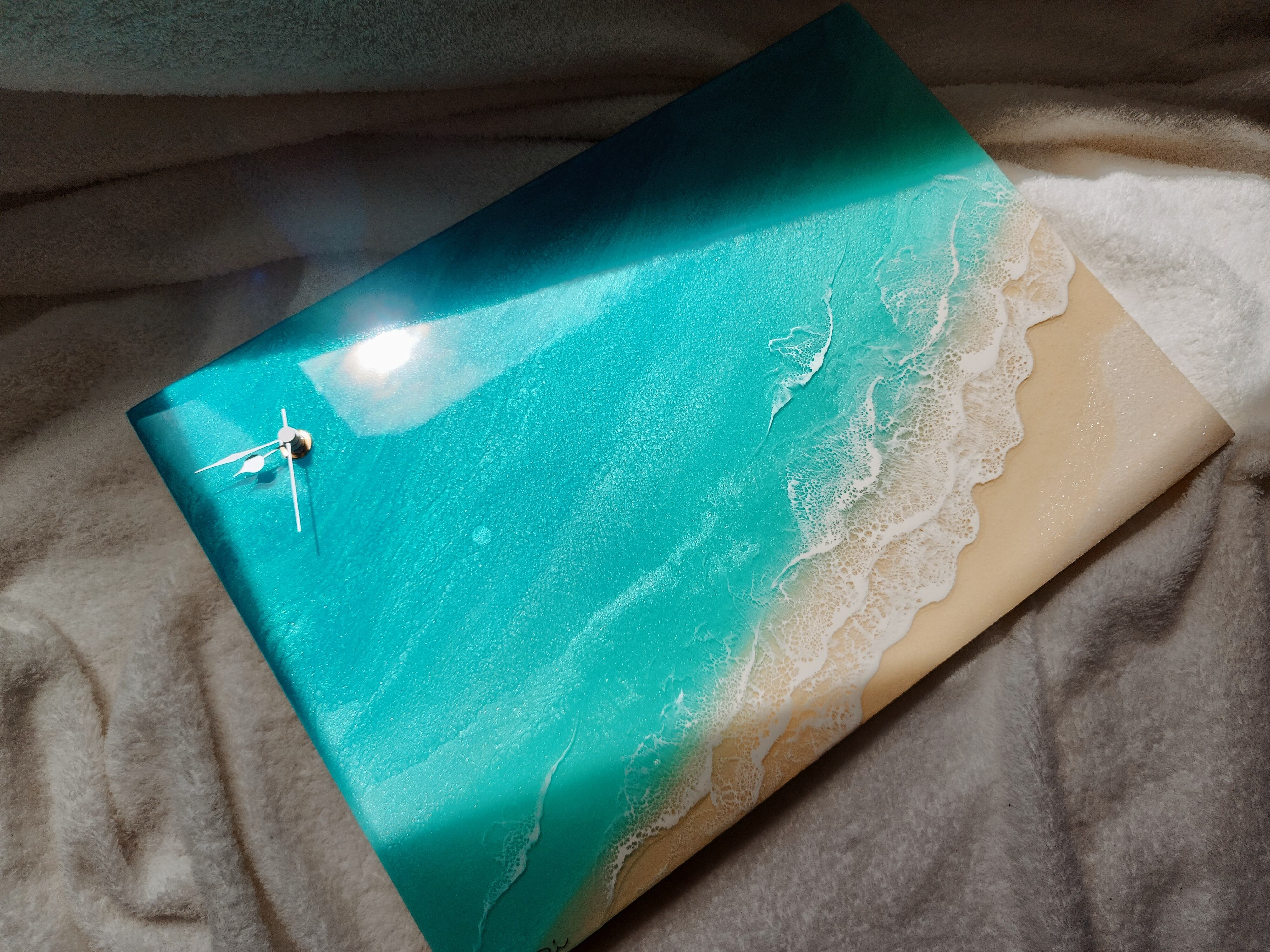 サーフボードパネル オーシャンレジン 海レジン 蓄光✨ オブジェ
