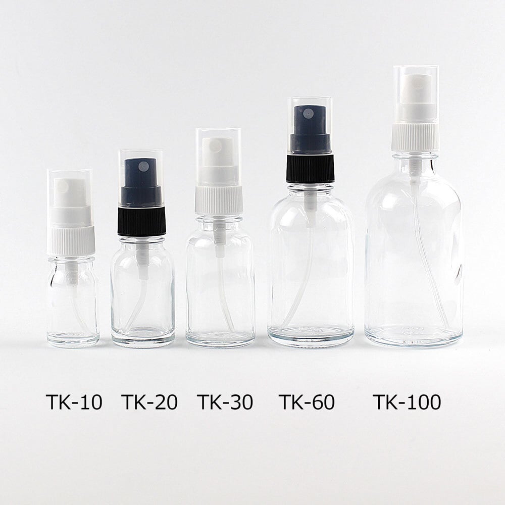 細口瓶TK-10透明ガラス 6本セット | 容器王国フルオル