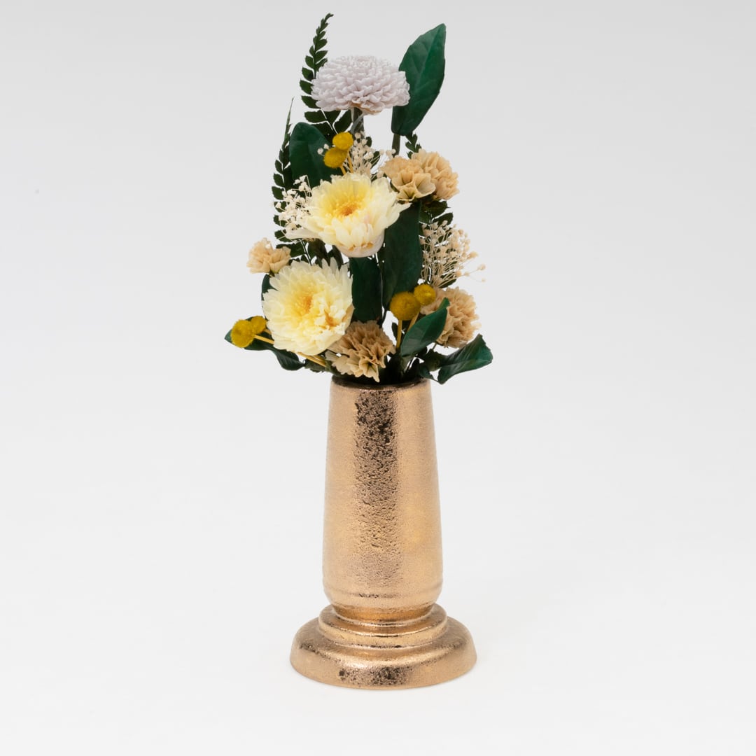 ゴールド花瓶＜モダン仏具 単品 特別色＞【676-302】 | Ceramic Arte
