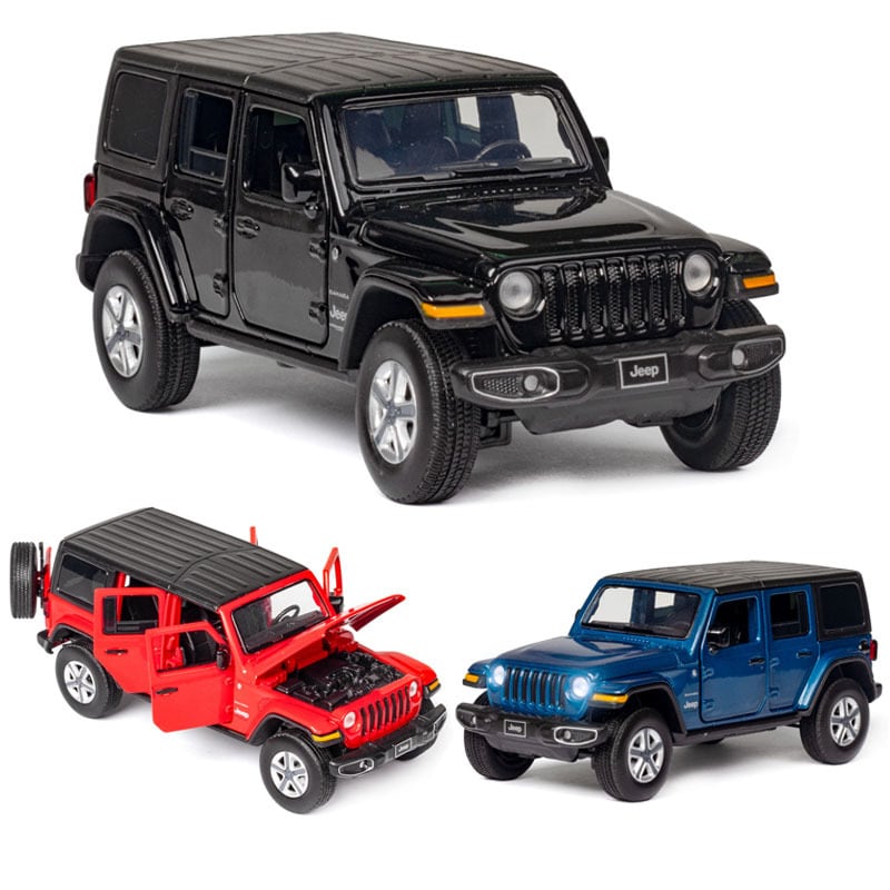 送料無料 1/32 ジープ ラングラー アンリミテッド サハラ SUV 黒