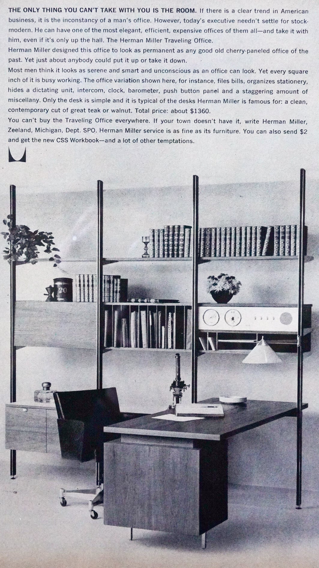 1961】HERMAN MILLER ハーマンミラー ファニチャー アドバタイジング