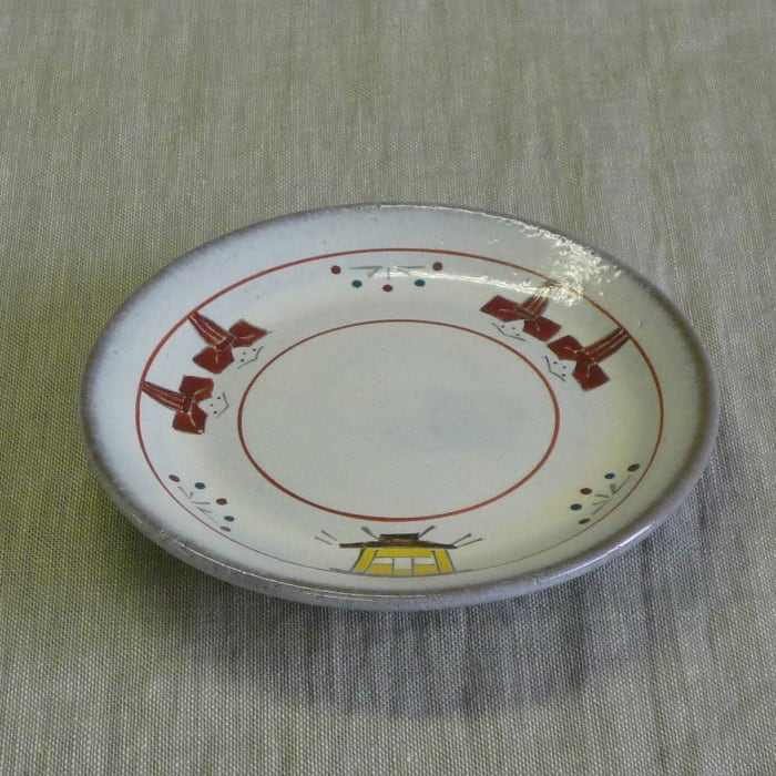 奈良絵銘々皿 | 赤膚焼窯元 大塩昭山