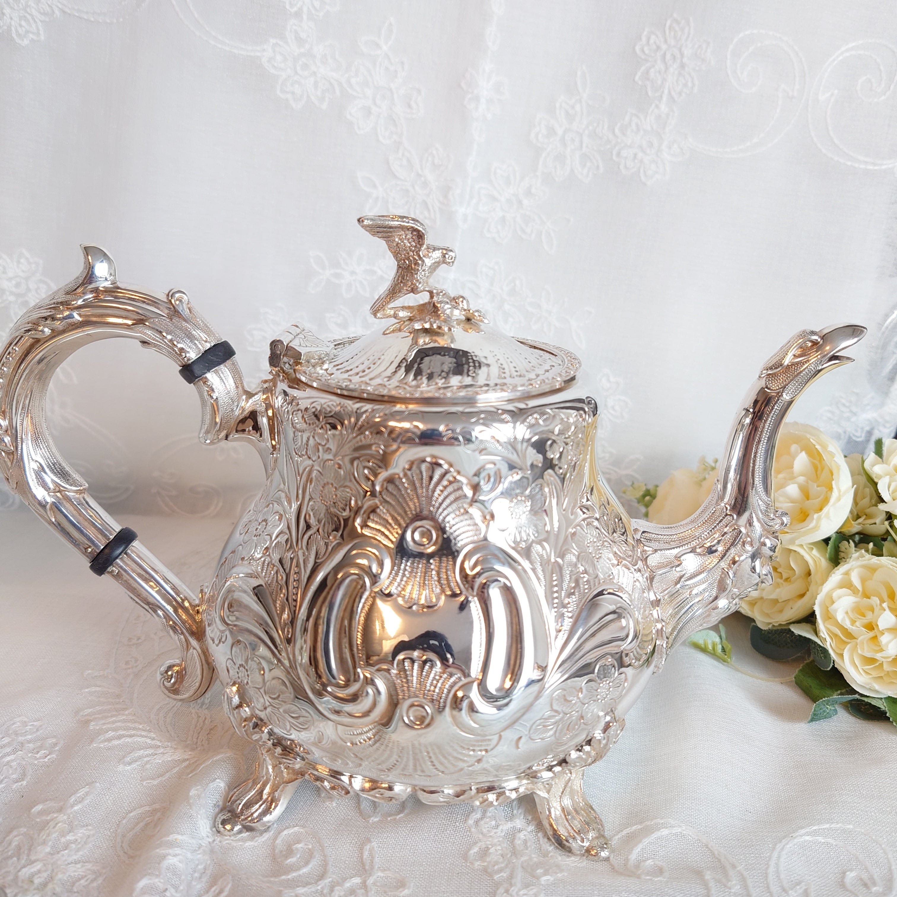 GARRARD ルイスタイル ティーポット 純銀 | アンティークショップ リベルテ