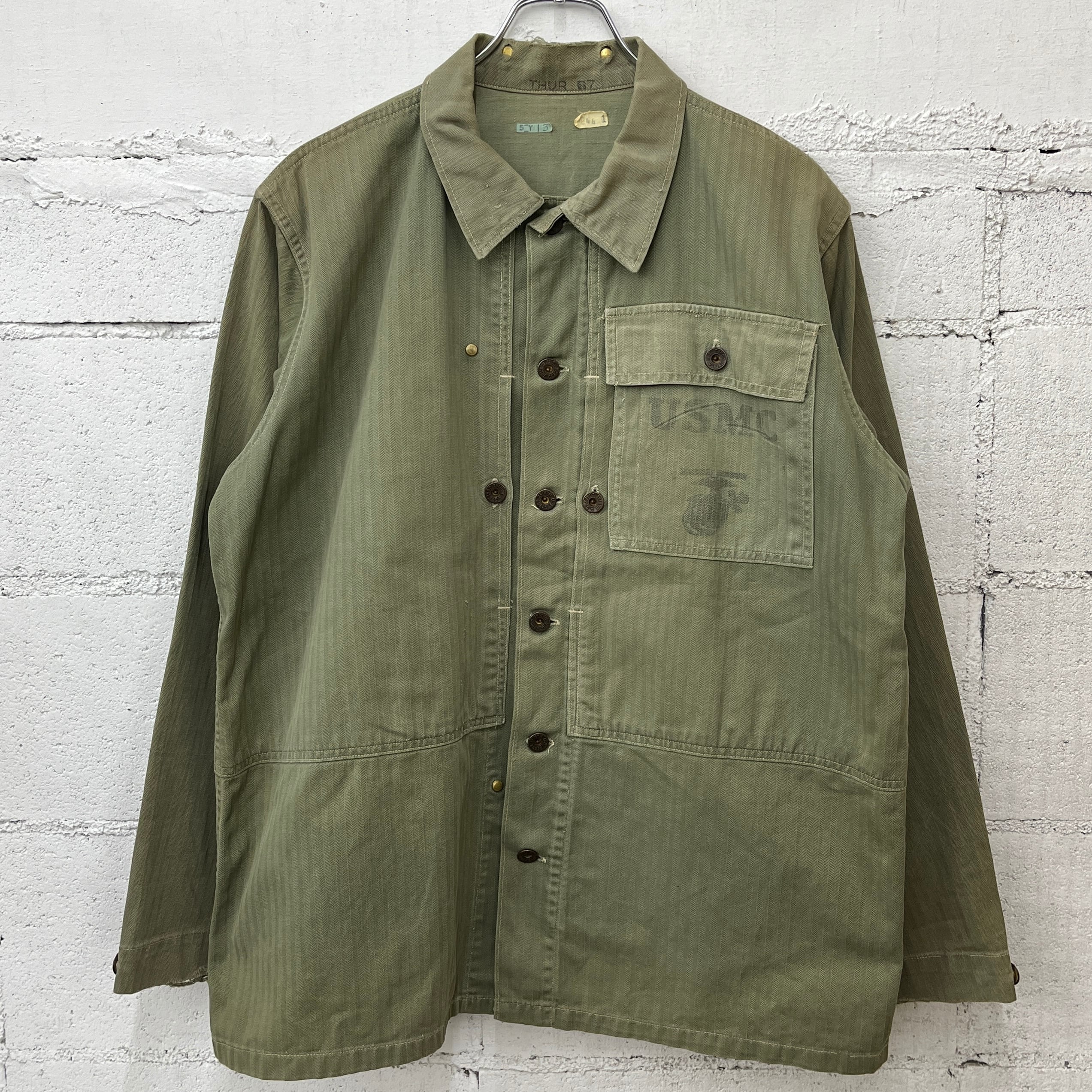 40s USMC P-44 HBT Jacket 40年代 アメリカ海兵隊 P-44 ヘリンボーン