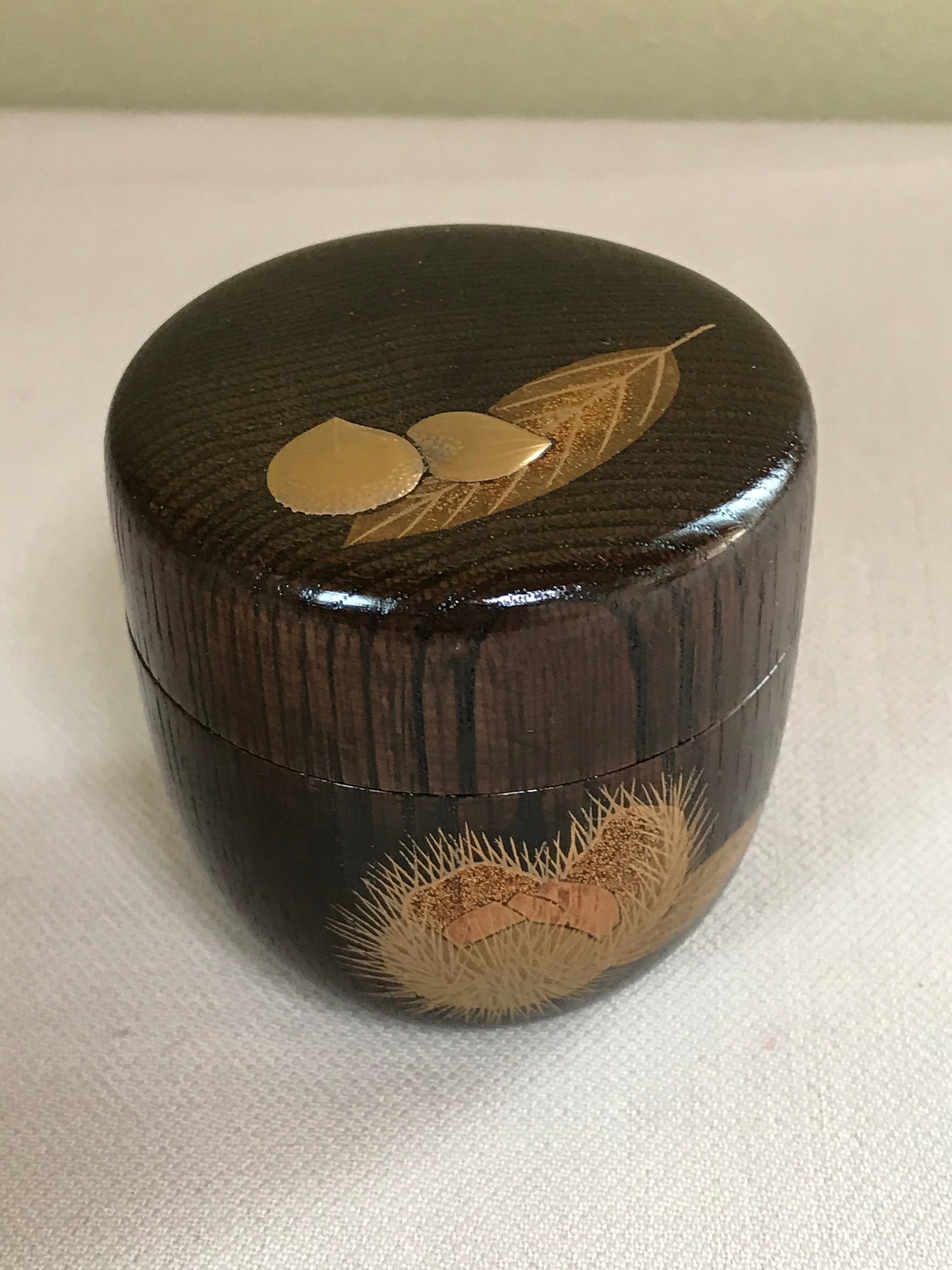 中棗 栗蒔絵 前田清峰造 共箱 新物 | 茶道具 静月堂
