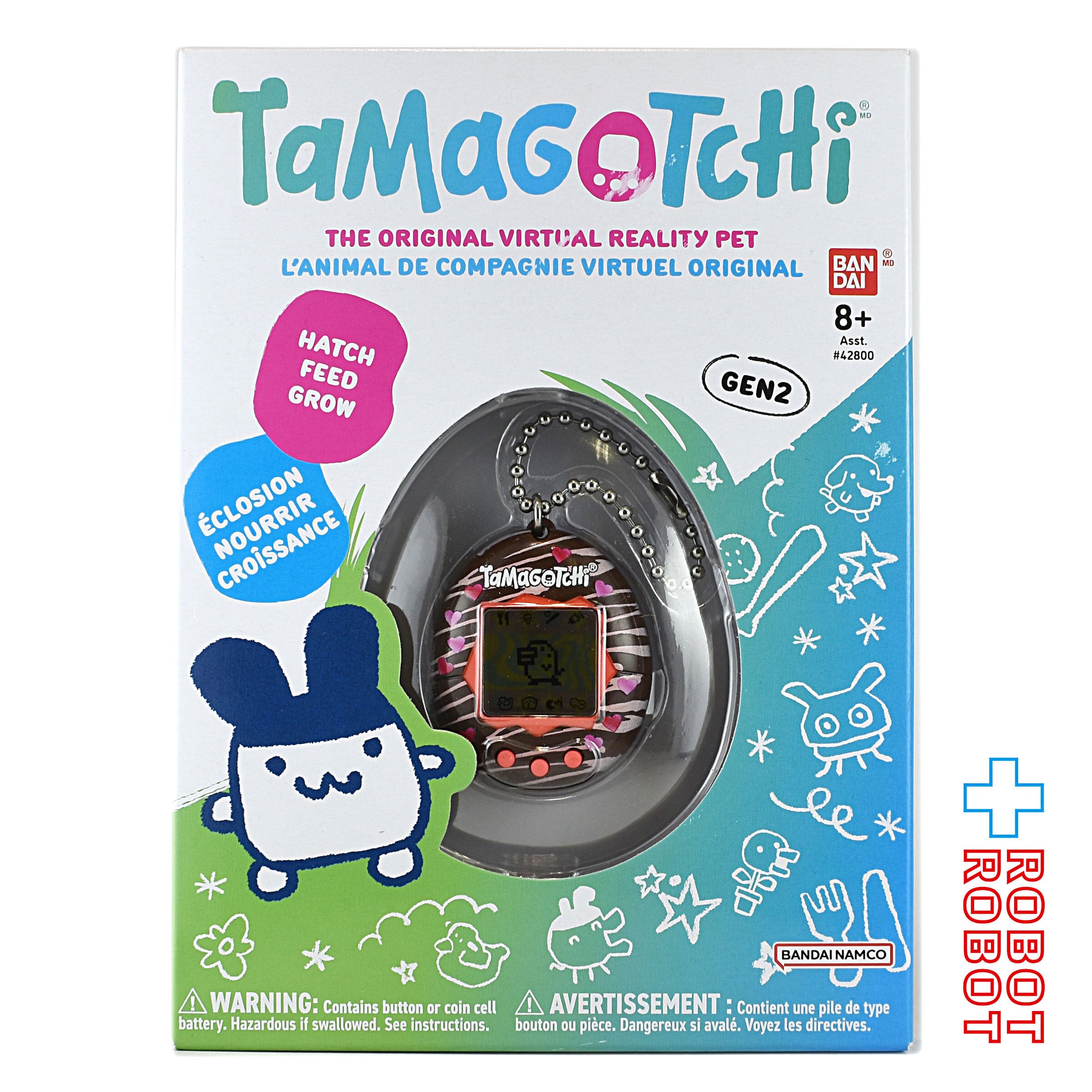 バンダイ US版 オリジナルたまごっち GEN #2 チョコレート | ROBOTROBOT