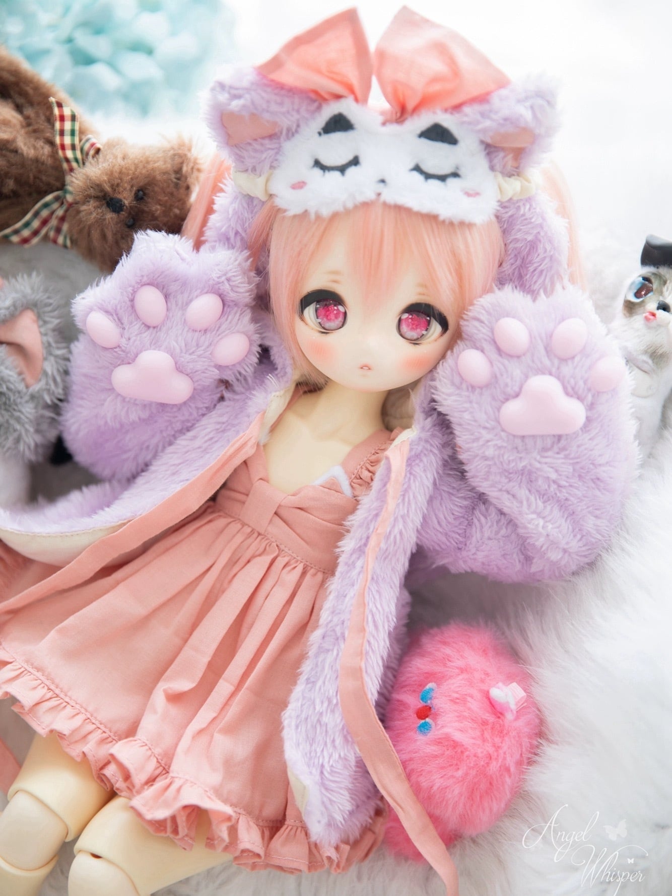 BJDドール用衣装セット MDD/kumako/MSDサイズ通用 全4色 球体関節人形