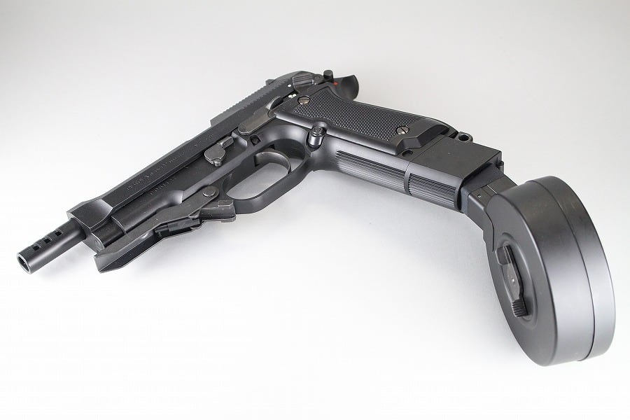 動作確認済】東京マルイ M93R 電動ガン サイレンサー 拡張マガジン