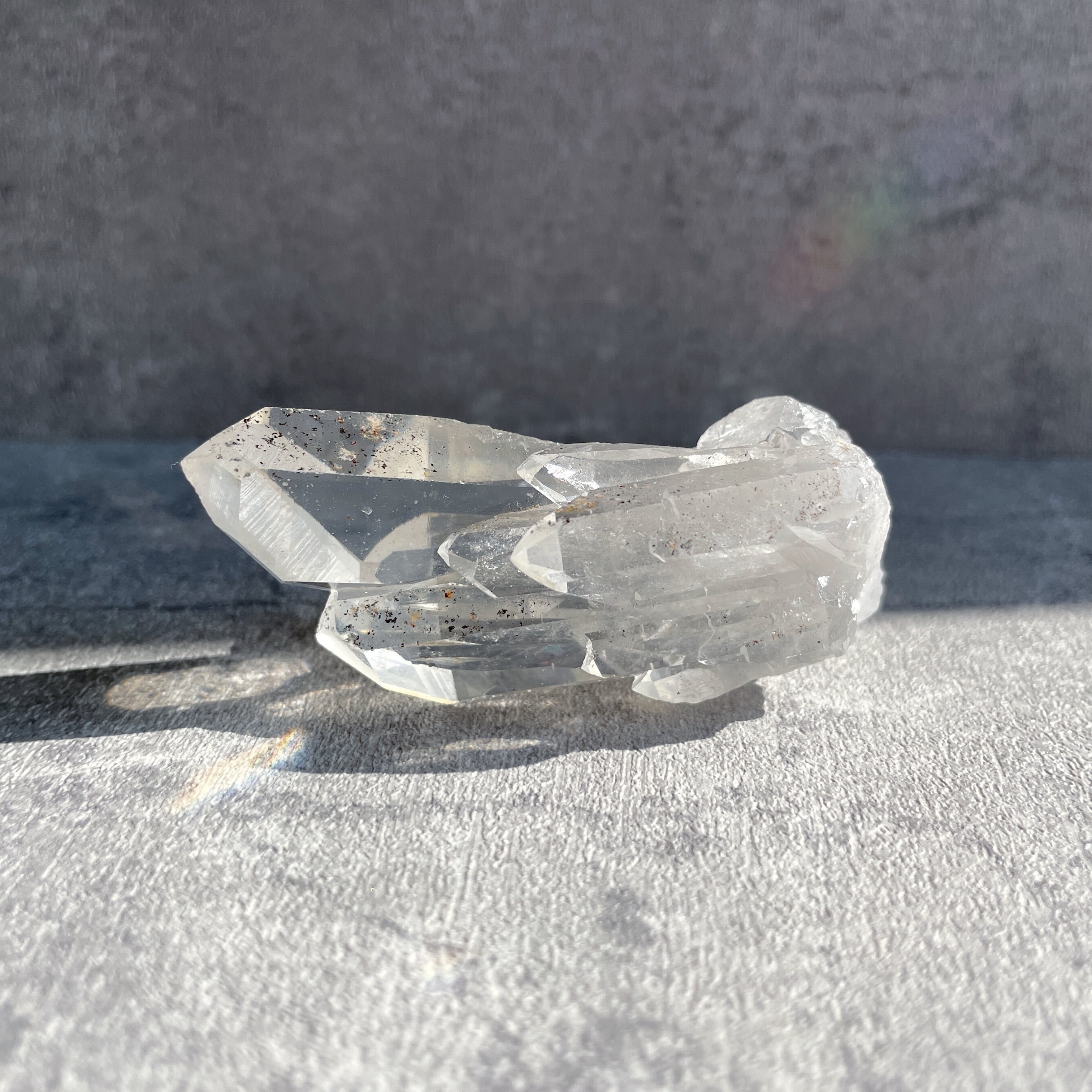 ゼッカ産水晶 クリアクォーツクラスター97◇スターブラリークォーツ